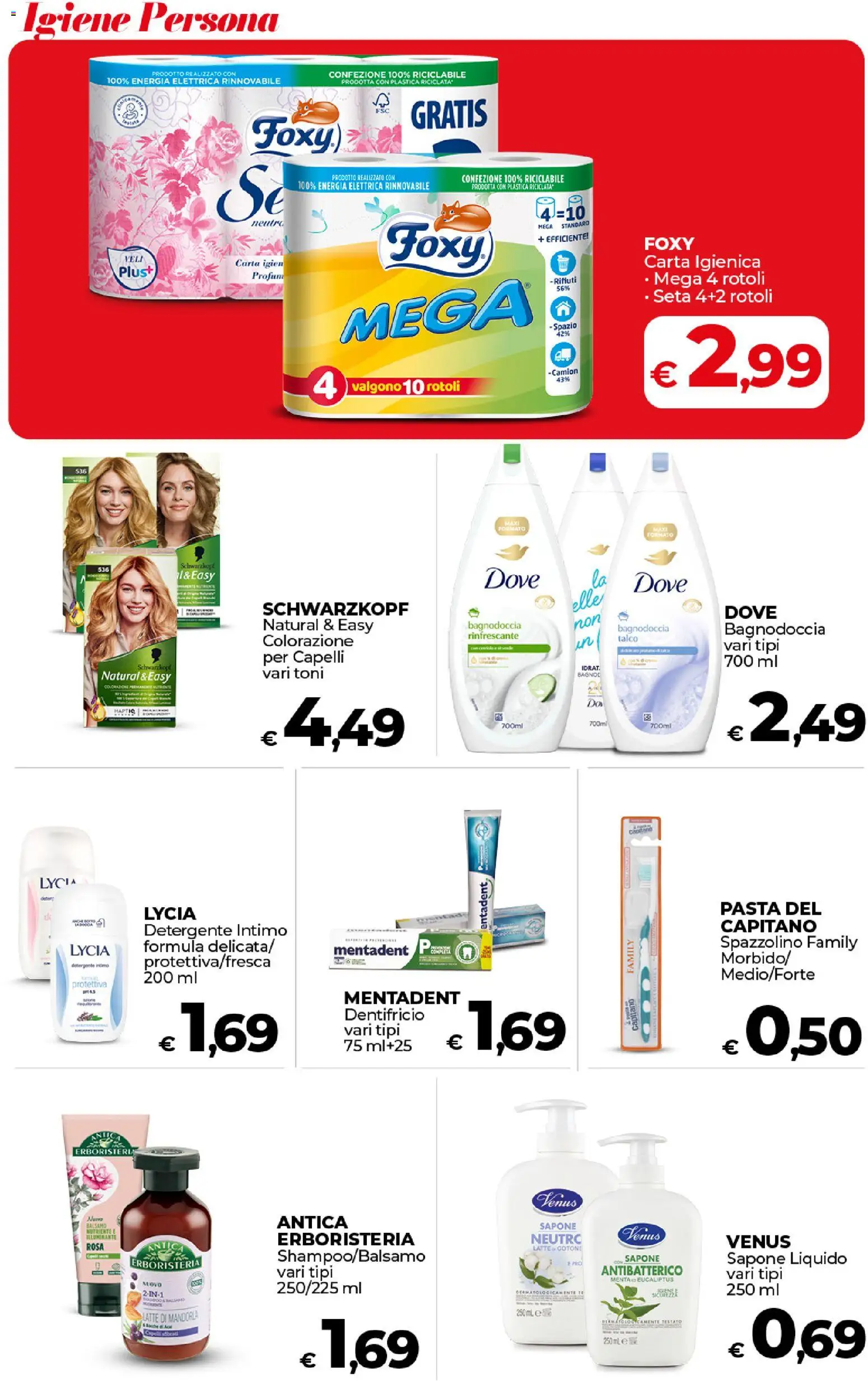 Volantino COOP del 17.01.2026 | Pagina: 36 | Prodotti: Illuminante, Carta igienica, Intimo, Menta