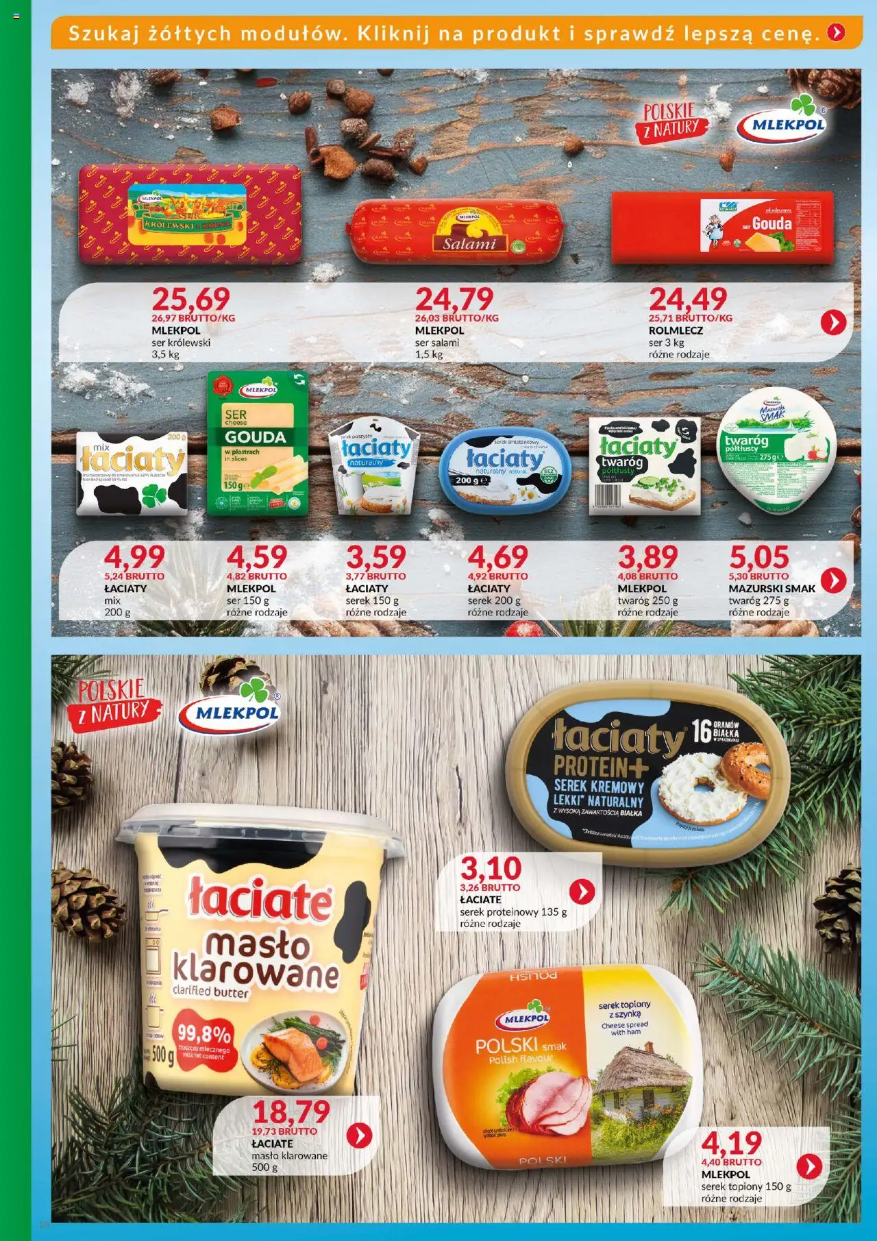 Eurocash Gazetka - Katalog Artykułów Spożywczych od 19.10.2025 | Strona: 10 | Produkty: Masło, Ser, Salami, Twaróg
