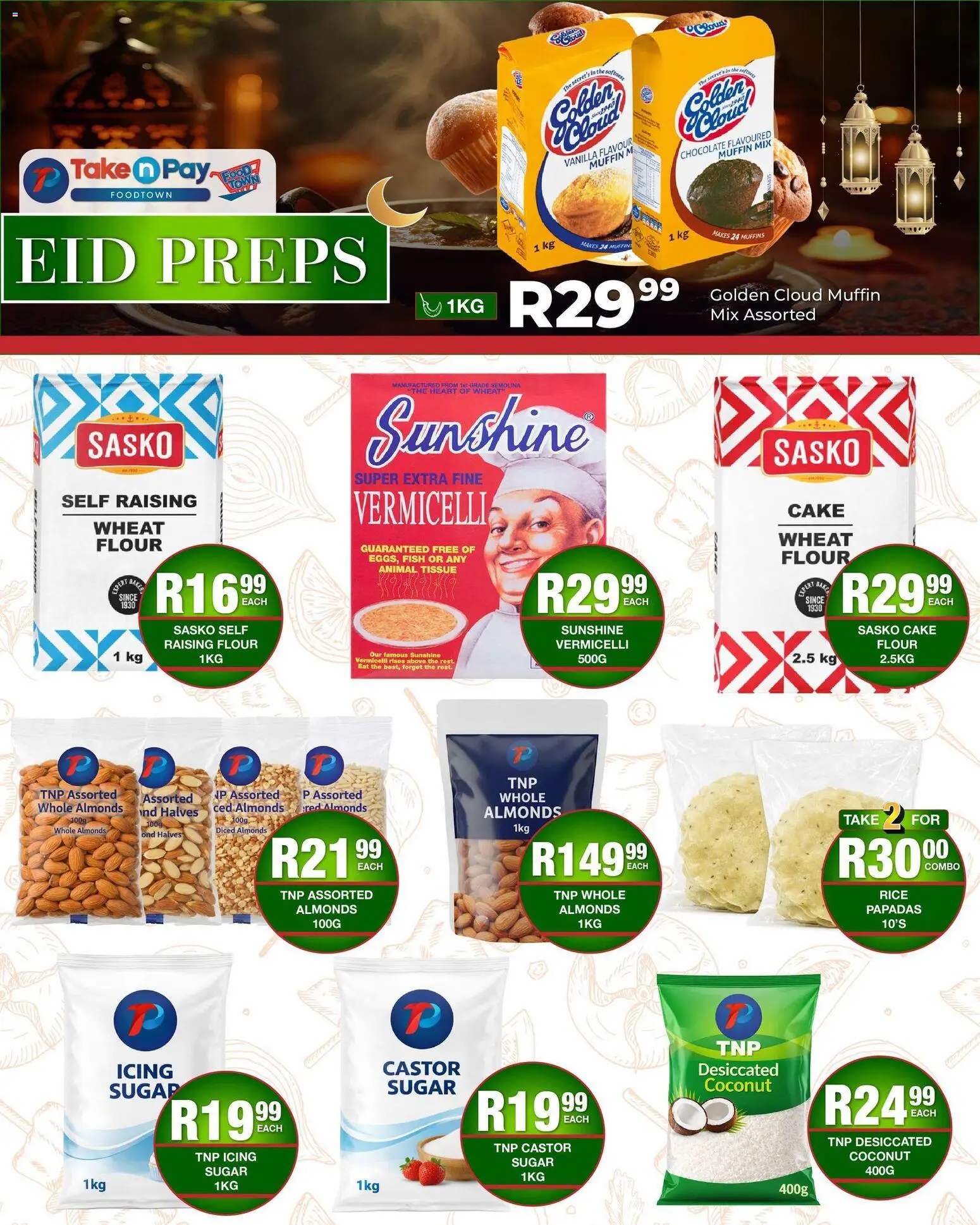 New Take n Pay catalogue – valid from 09.03.2026 | Page: 12 | Products: Cake, Chocolate, Rice, Fish