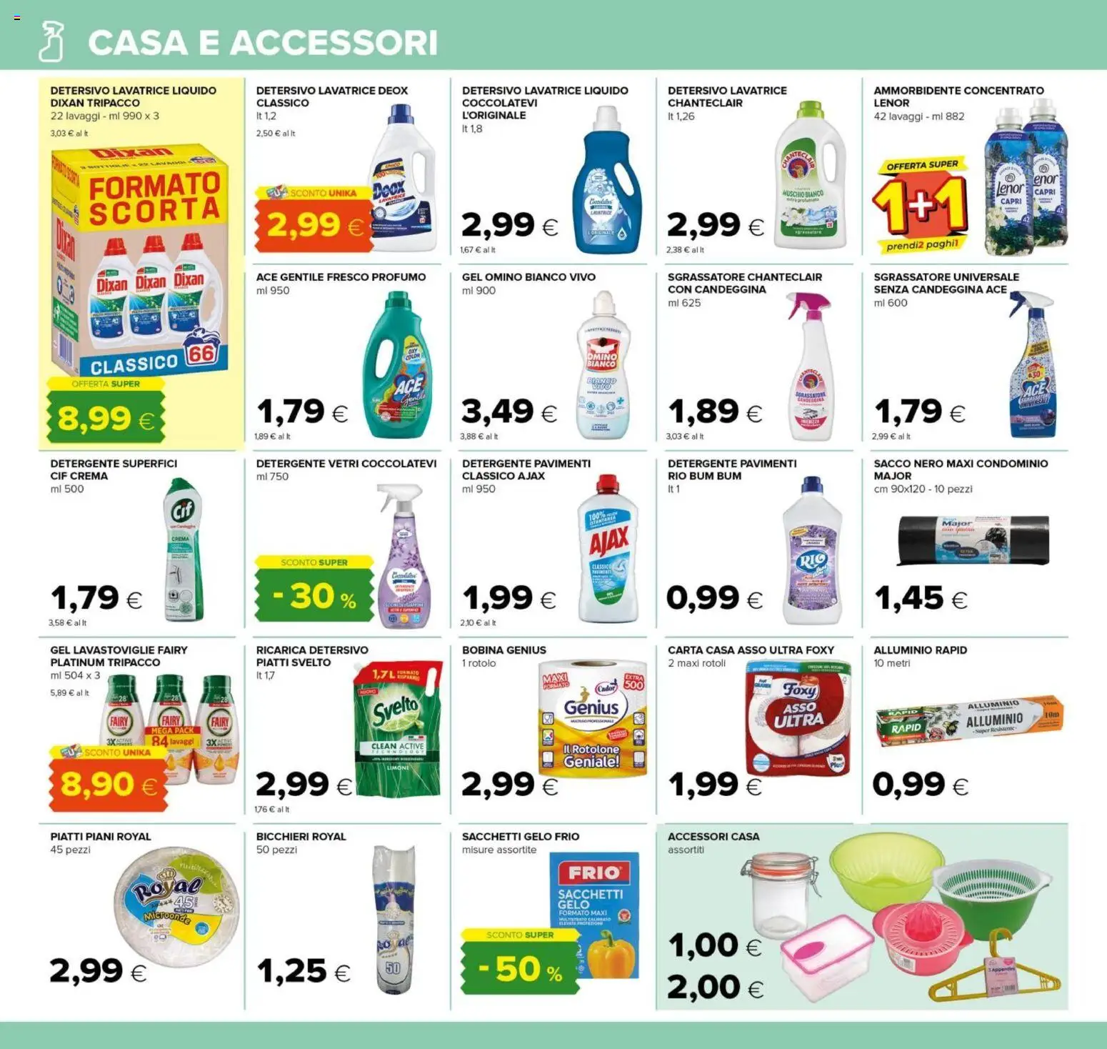 Volantino Tigre del 12.02.2026 | Pagina: 18 | Prodotti: Crema, Ammorbidente, Candeggina, Profumo