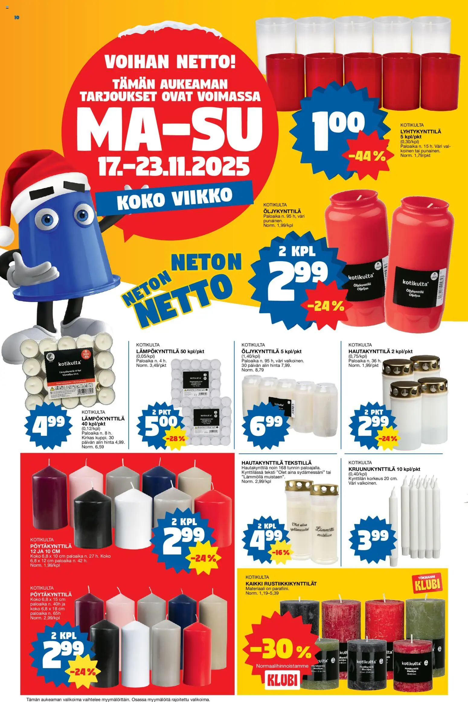 Tokmanni - Black Friday – voimassa 17.11.2025 alkaen | Sivu: 10