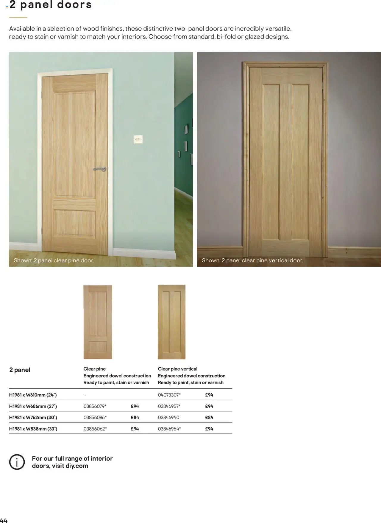 {H1} | Page: 44 | Products: Doors