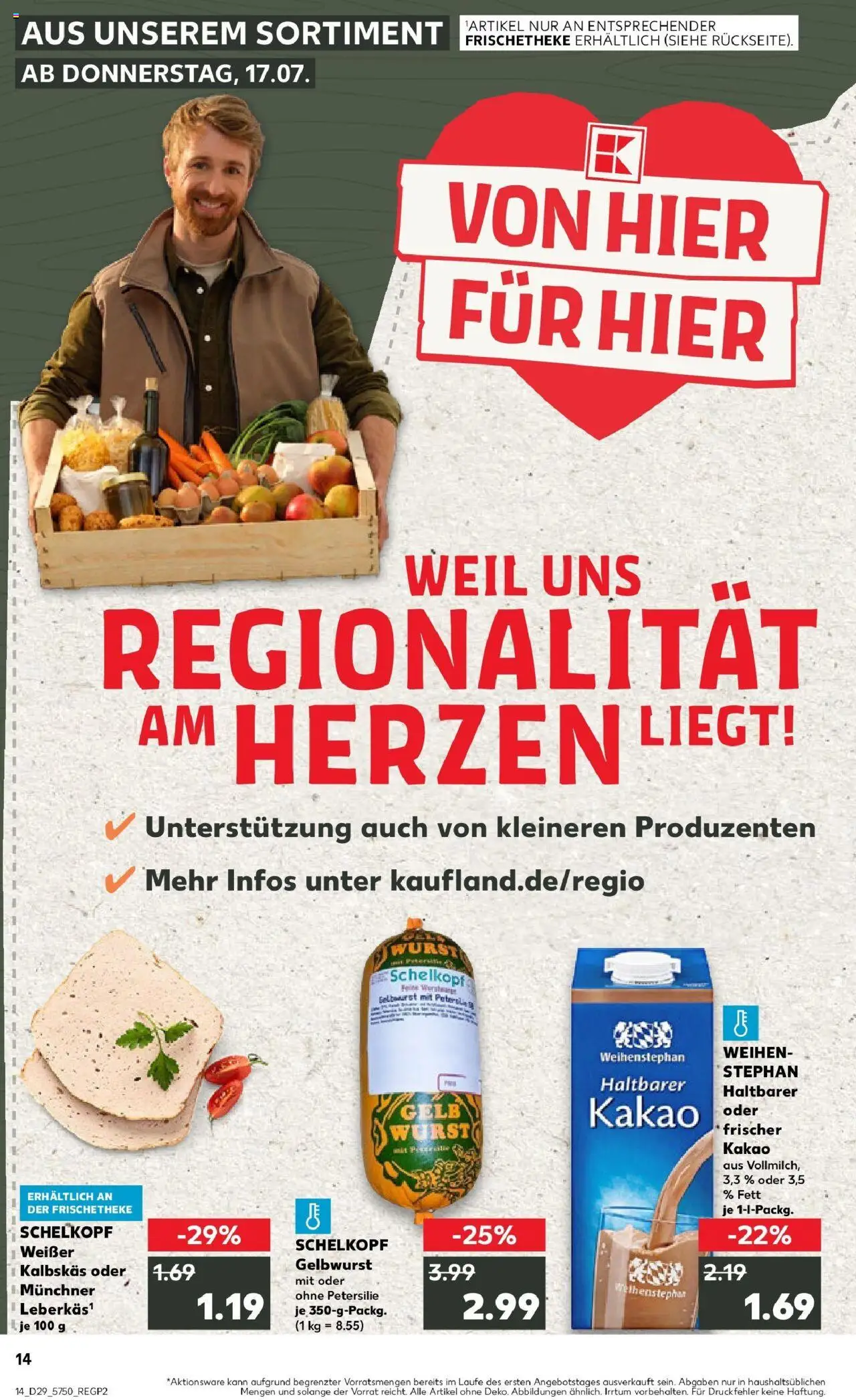 Kaufland prospekt Moosburg An Der Isar	 - gültig ab dem 16.07.2025 | Seite: 14 | Produkte: Wurst, Petersilie