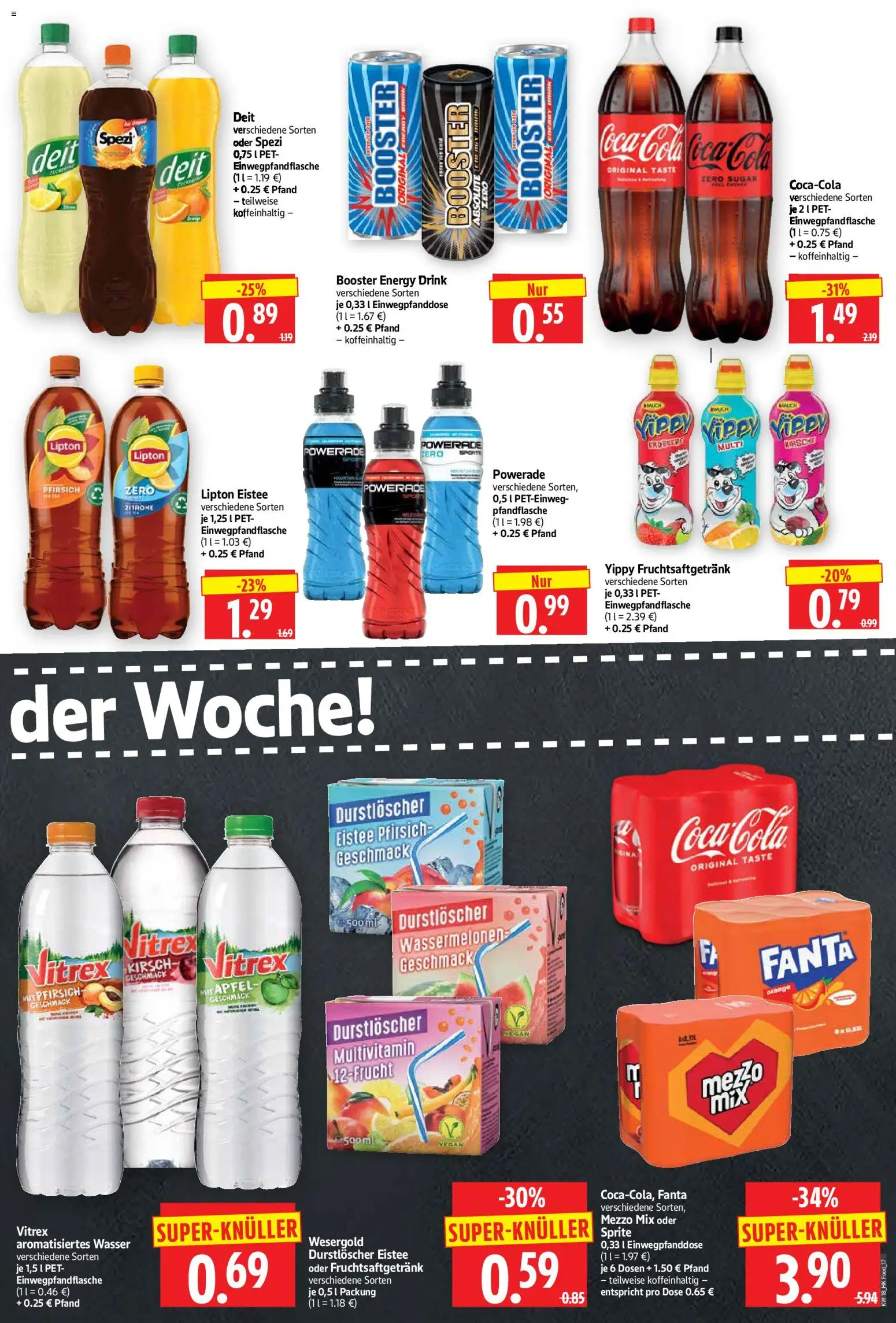 HERKULES Prospekt 	 – gültig ab 27.04.2026 | Seite: 17 | Produkte: Durstloscher, Coca cola, Äpfel, Powerade