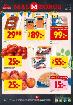 ICA Kvantum - Malmö - Förhandsvisning av reklamblad från butik ICA Kvantum aktuell från 28.07.2025