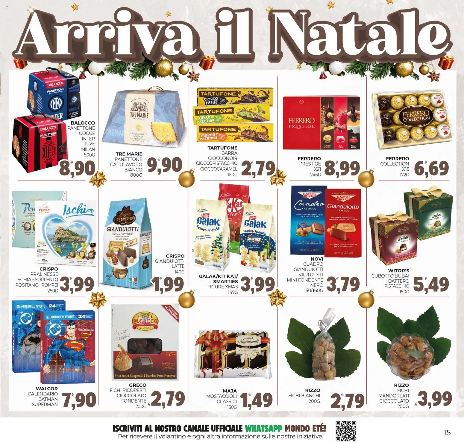 Volantino Eté del 21.11.2025 | Pagina: 15 | Prodotti: Cioccolato, Nocciole, Panettone, Cioccolatini