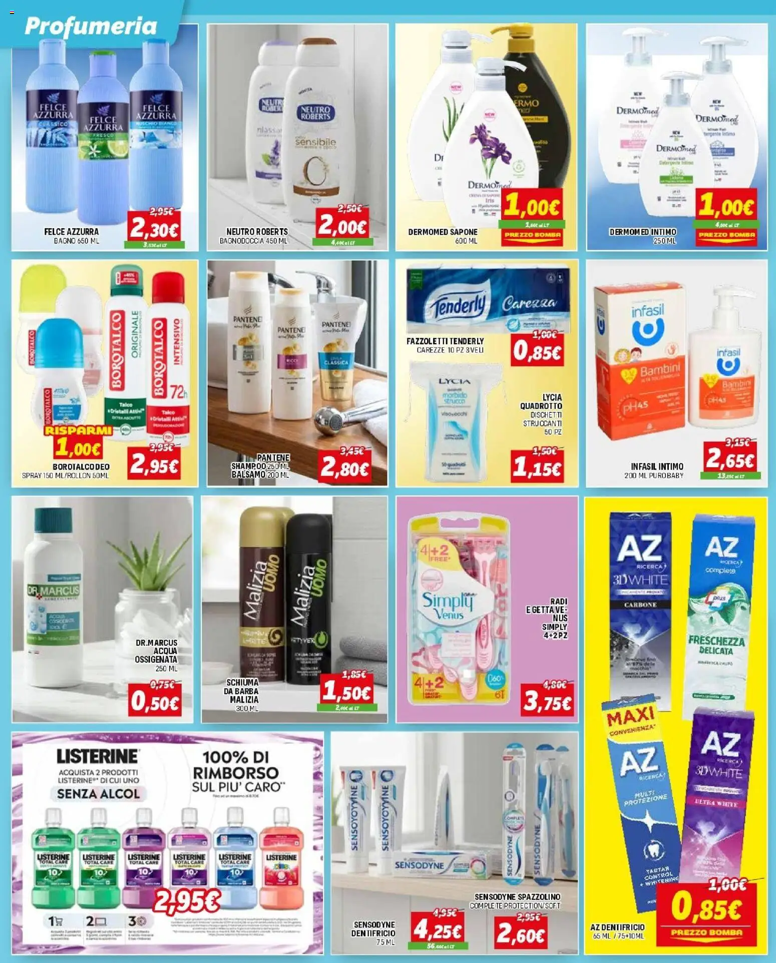 Volantino Orizzonte del 12.02.2026 | Pagina: 12 | Prodotti: Spazzolino, Fazzoletti, Intimo, Bagno