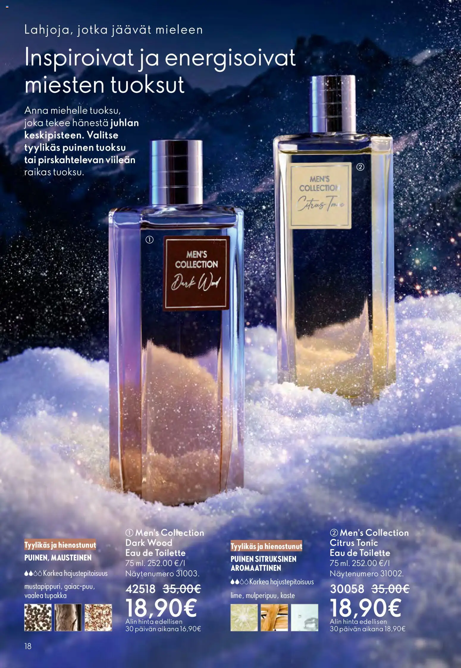 Oriflame - Esite 17 – voimassa 10.12.2025 alkaen | Sivu: 18 | Tuotteet: Tuoksu, Eau de toilette