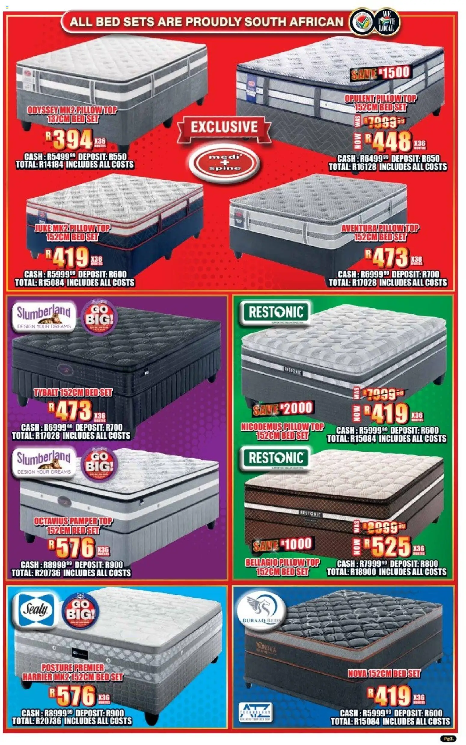 New Lewis Stores catalogue – valid from 23.02.2026 | Page: 3 | Products: Bed, Pillow