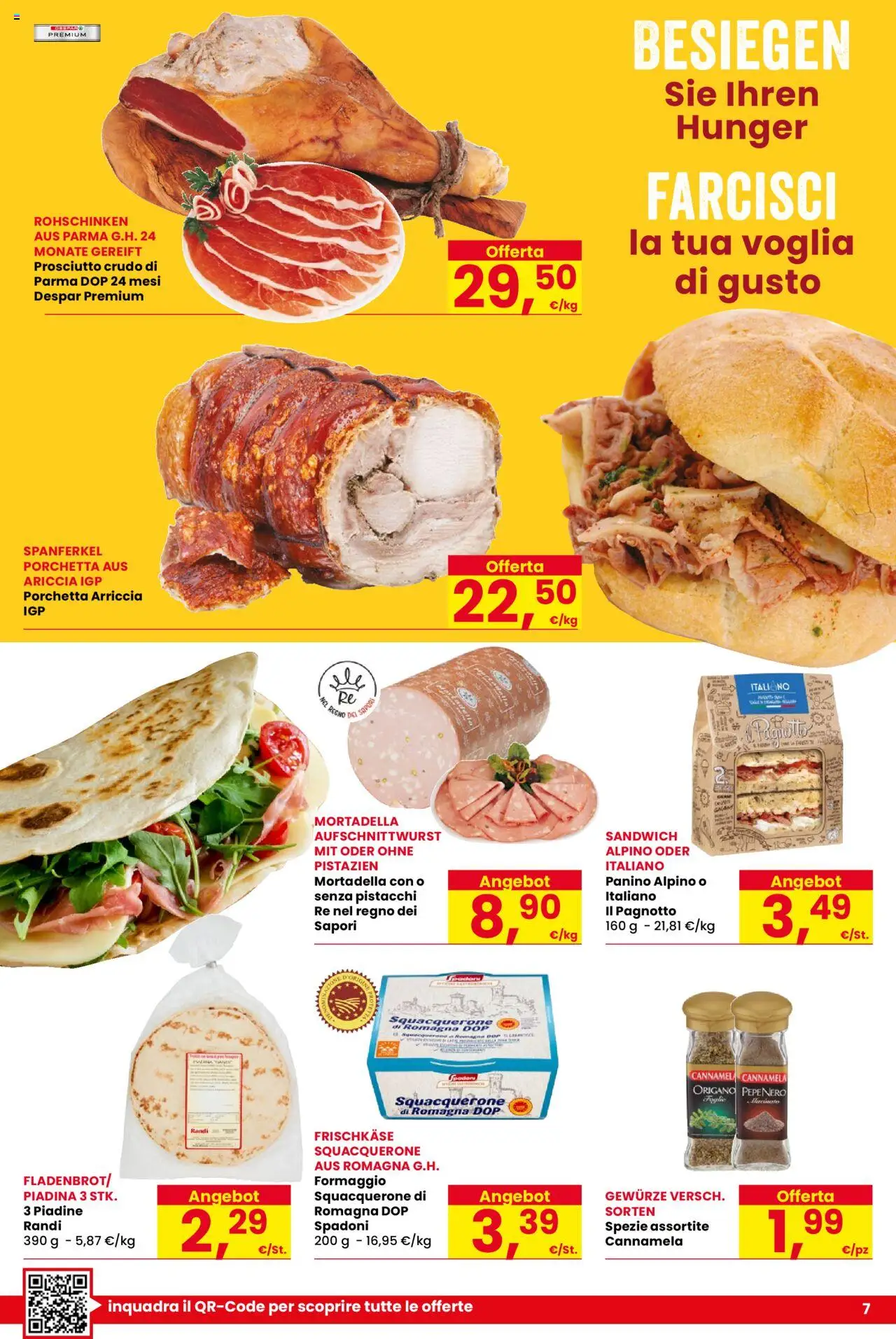 Volantino Despar del 07.08.2025 | Pagina: 7 | Prodotti: Porchetta, Spezie, Prosciutto, Pistacchi