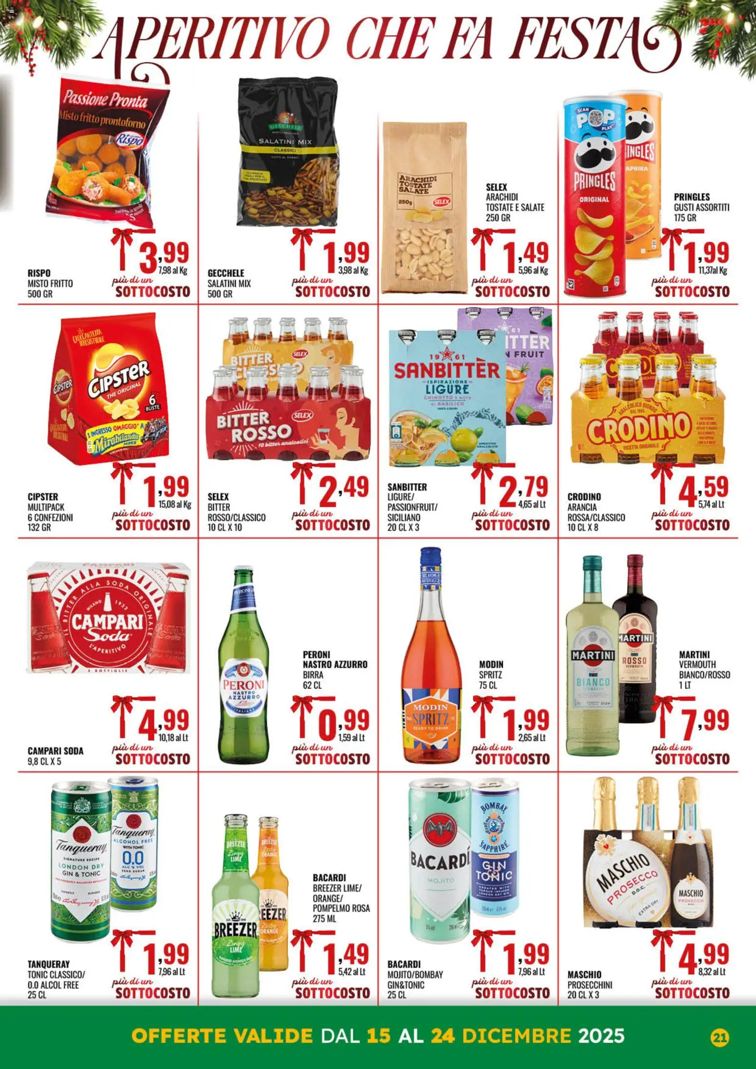 Volantino GECOP del 15.12.2025 | Pagina: 21 | Prodotti: Chinotto, Prosecco, Pompelmo, Freezer