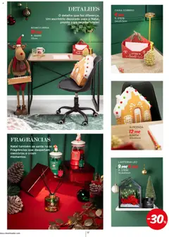 Pré-visualização Espaço Casa Catálogo de Natal 2025 válido de 11.10.2025 | Página: 17 | Produtos: Almofada, Lanterna, Caixa