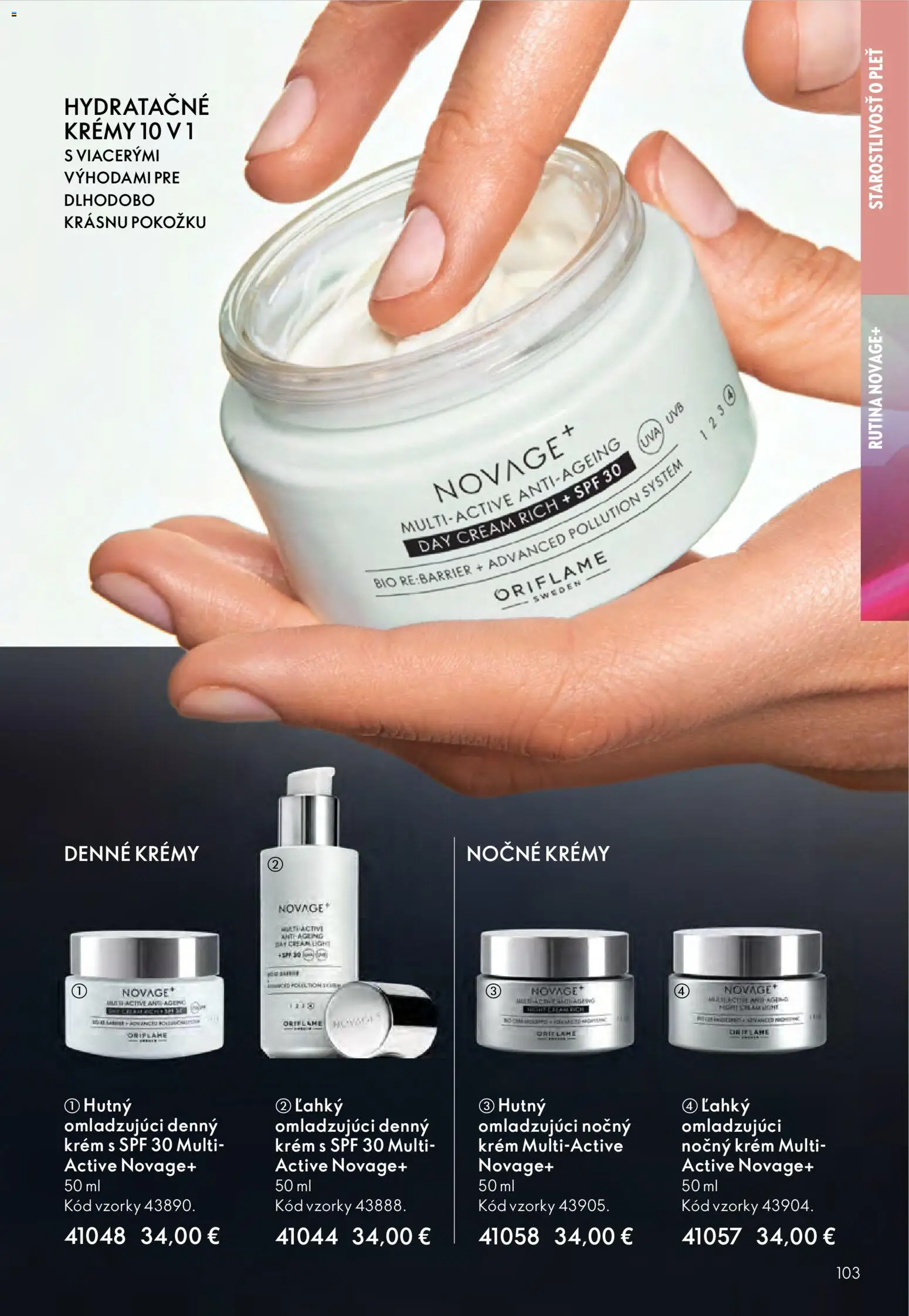 Nové Oriflame akcie – leták je platný od 12.11.2025 | Strana: 103 | Produkty: Krém