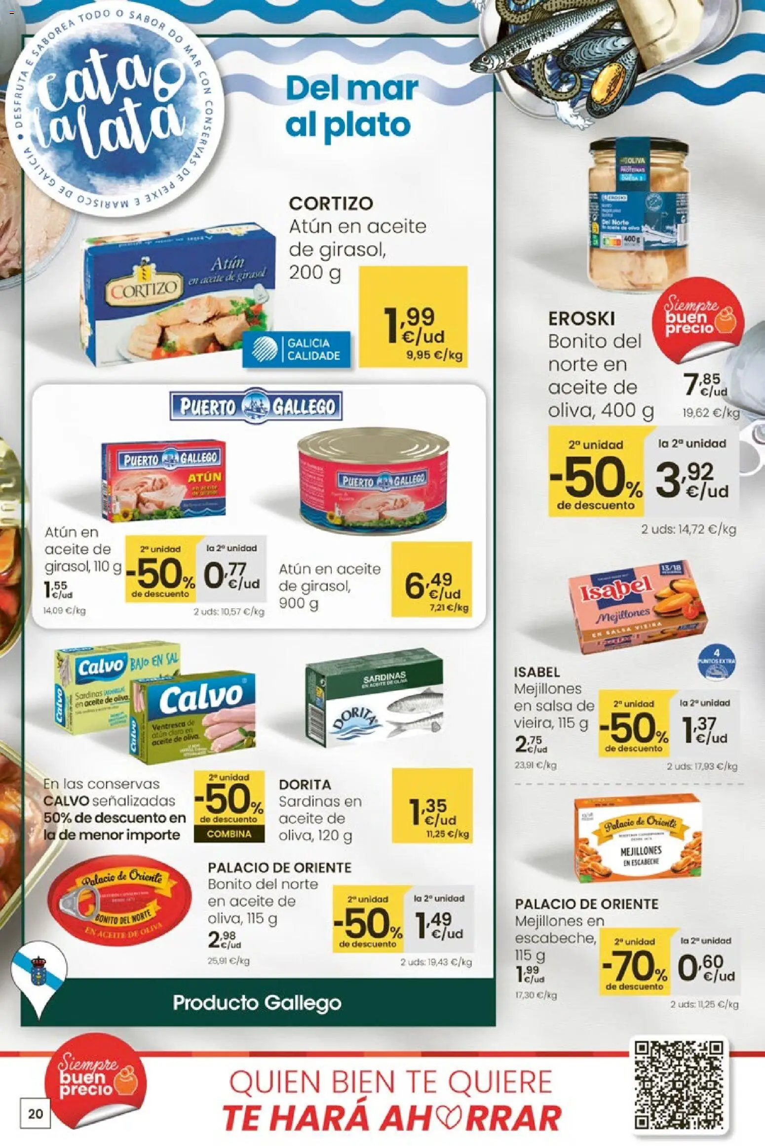 Eroski - Adelántate a la Navidad │ válido desde el 13.11.2025 | Página: 20 | Productos: Aceite, Té, Aceite de oliva