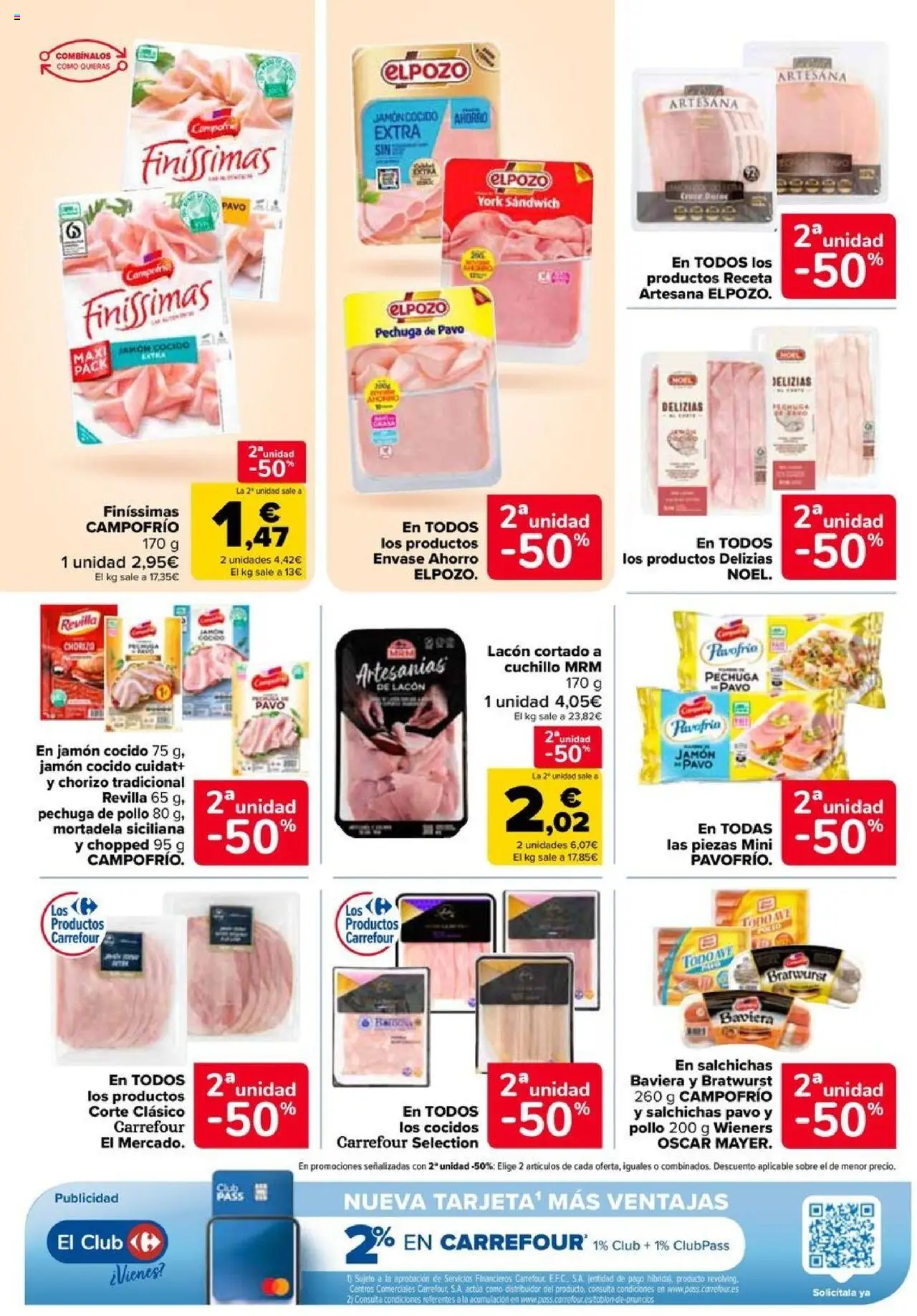 Carrefour folleto │ válido desde el 11.09.2025 | Página: 16 | Productos: Jamón, Jamón cocido, Mortadela