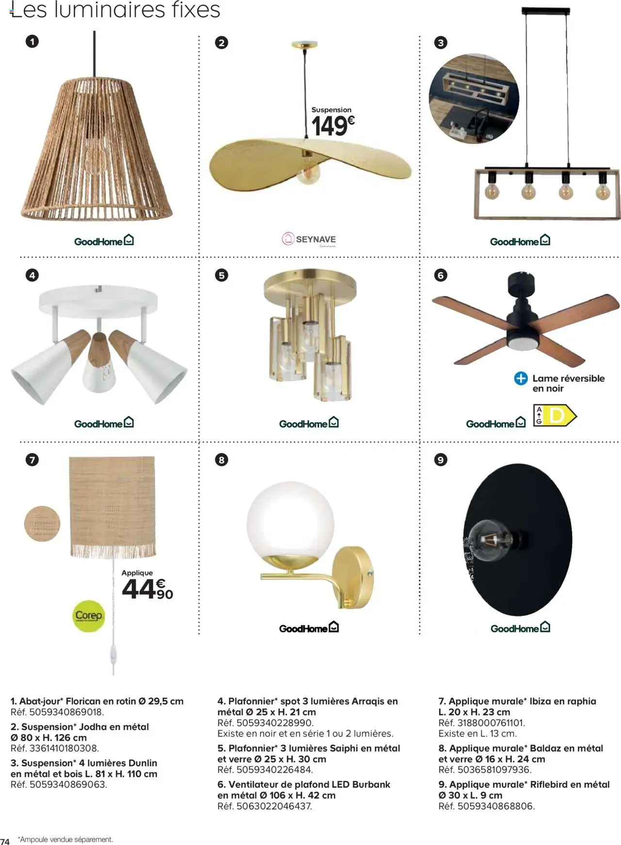 {H1} | Page: 74 | Produits: Ventilateur, Suspension
