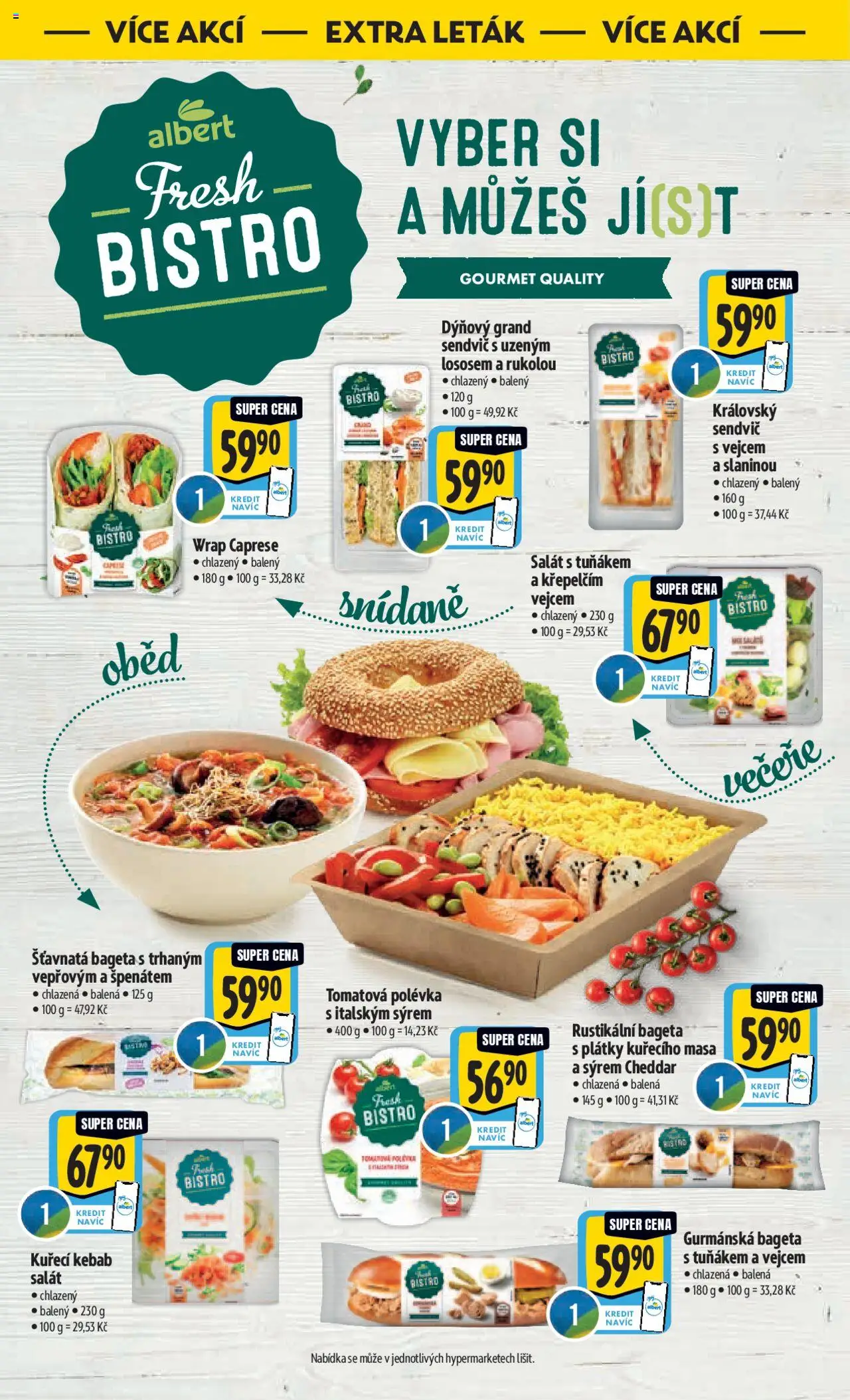Albert leták - Hypermarket od 06.08.2025 | Strana: 50 | Produkty: Gourmet, Kebab, Bageta, Cheddar