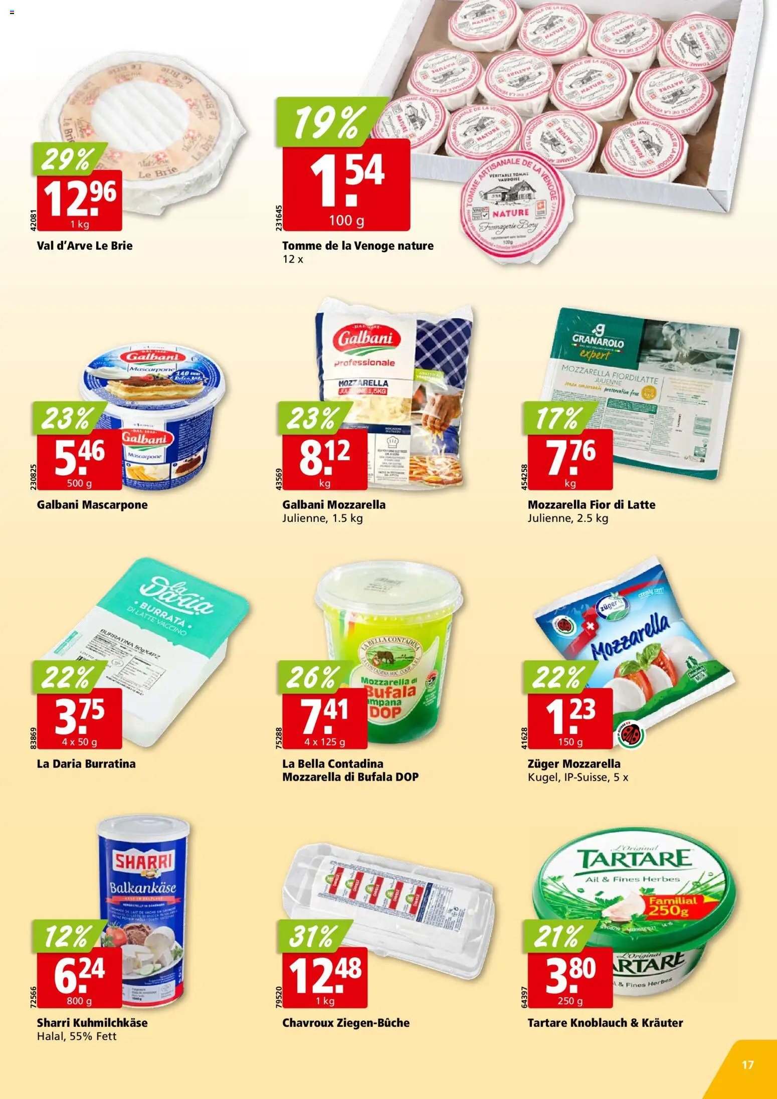 Aligro aktionen Chavannes, Matran, Genf, Sitten – gültig ab 23.03.2026 | Seite: 17 | Produkte: Mascarpone, Fennikel, Knoblauch