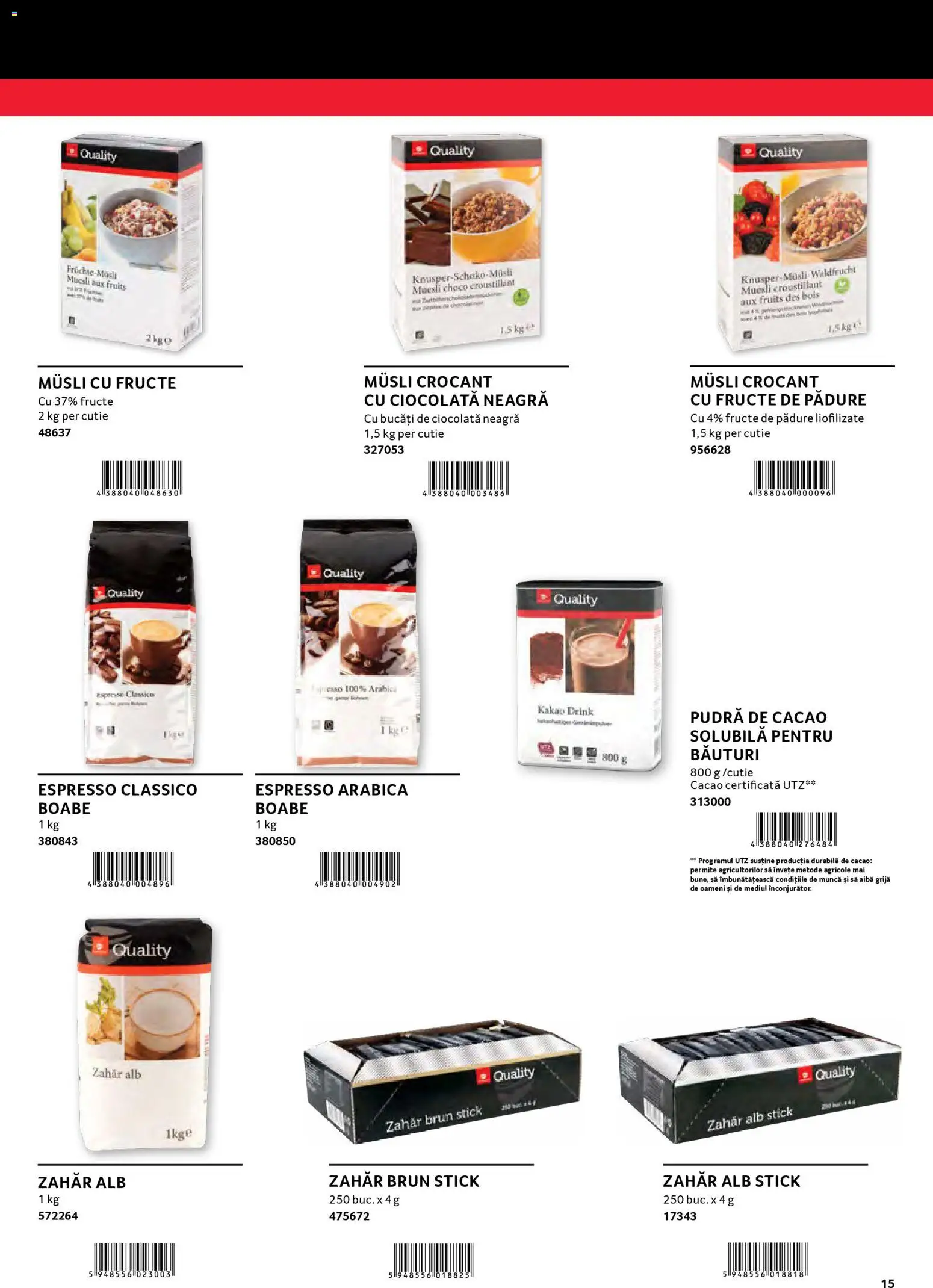 Noul catalog Selgros – valabil de la 30.01.2026 | Pagină: 15 | Produse: Pudră, Ciocolată, Cacao, Zahăr