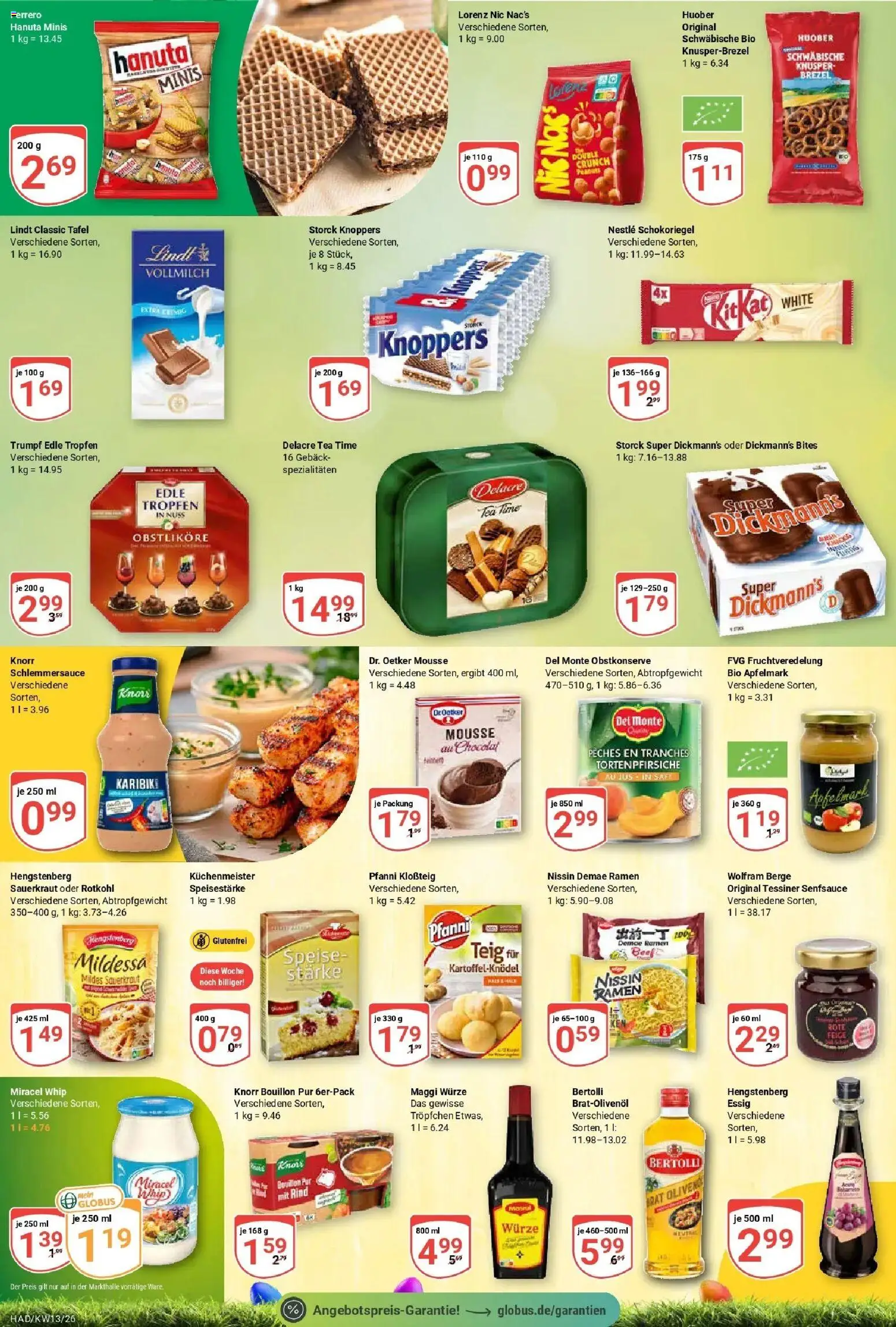 Globus prospekt Halle (saale)	 – gültig ab 23.03.2026 | Seite: 17 | Produkte: Knorr, Knoppers, Saft, Lindt