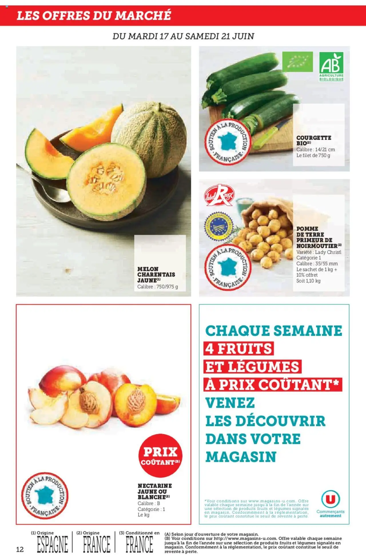  | Page: 12 | Produits: Melon, Nectarine, Pomme, Courgette