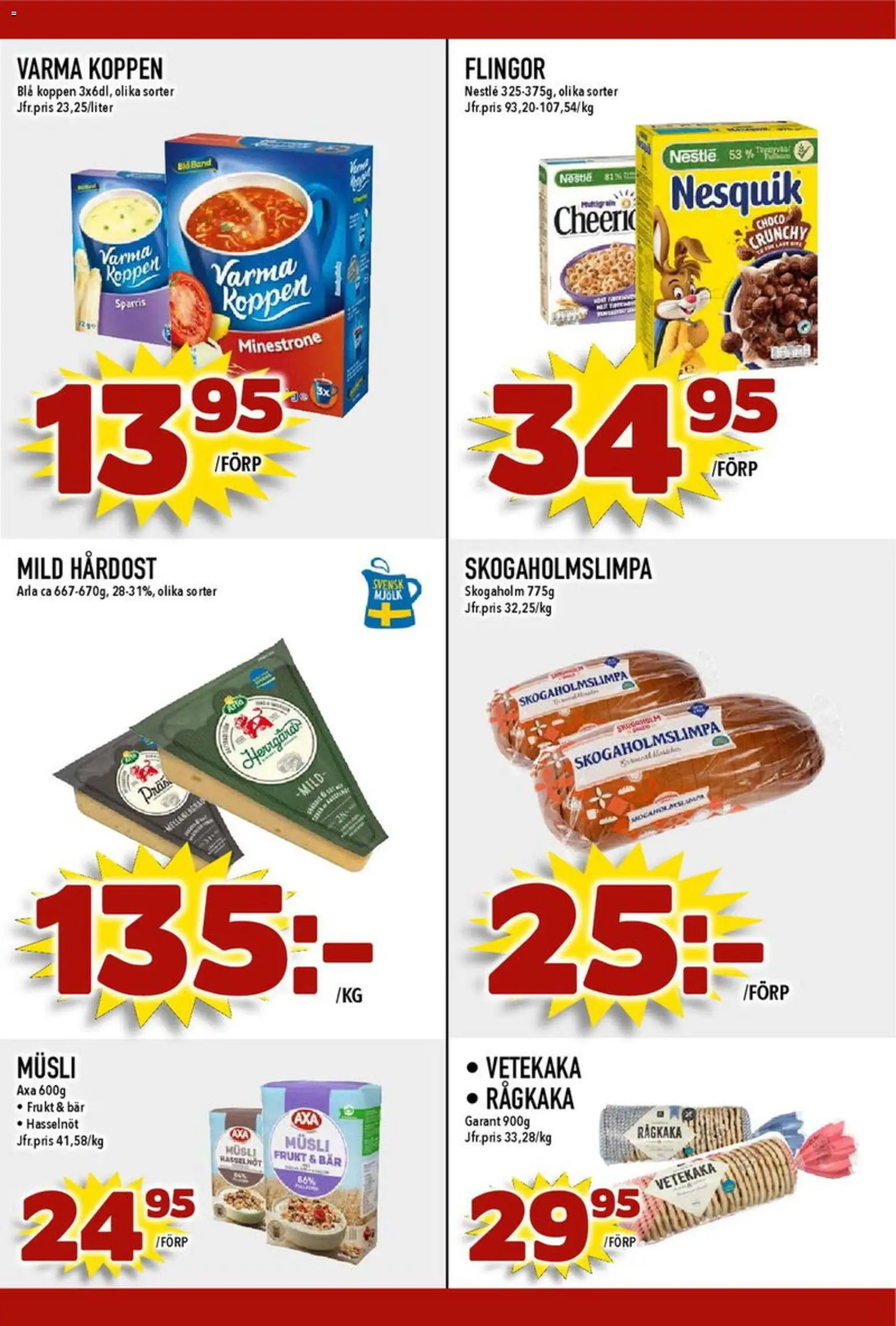 Matdax reklamblad aktuell från 23.02.2026 | Sida: 19 | Produkter: Musli, Flingor, Sparris