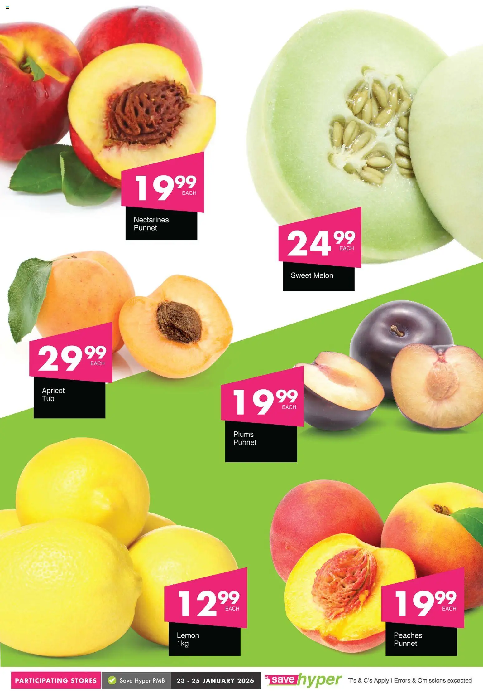 New Save catalogue – valid from 23.01.2026 | Page: 7 | Products: Lemon, Nectarines