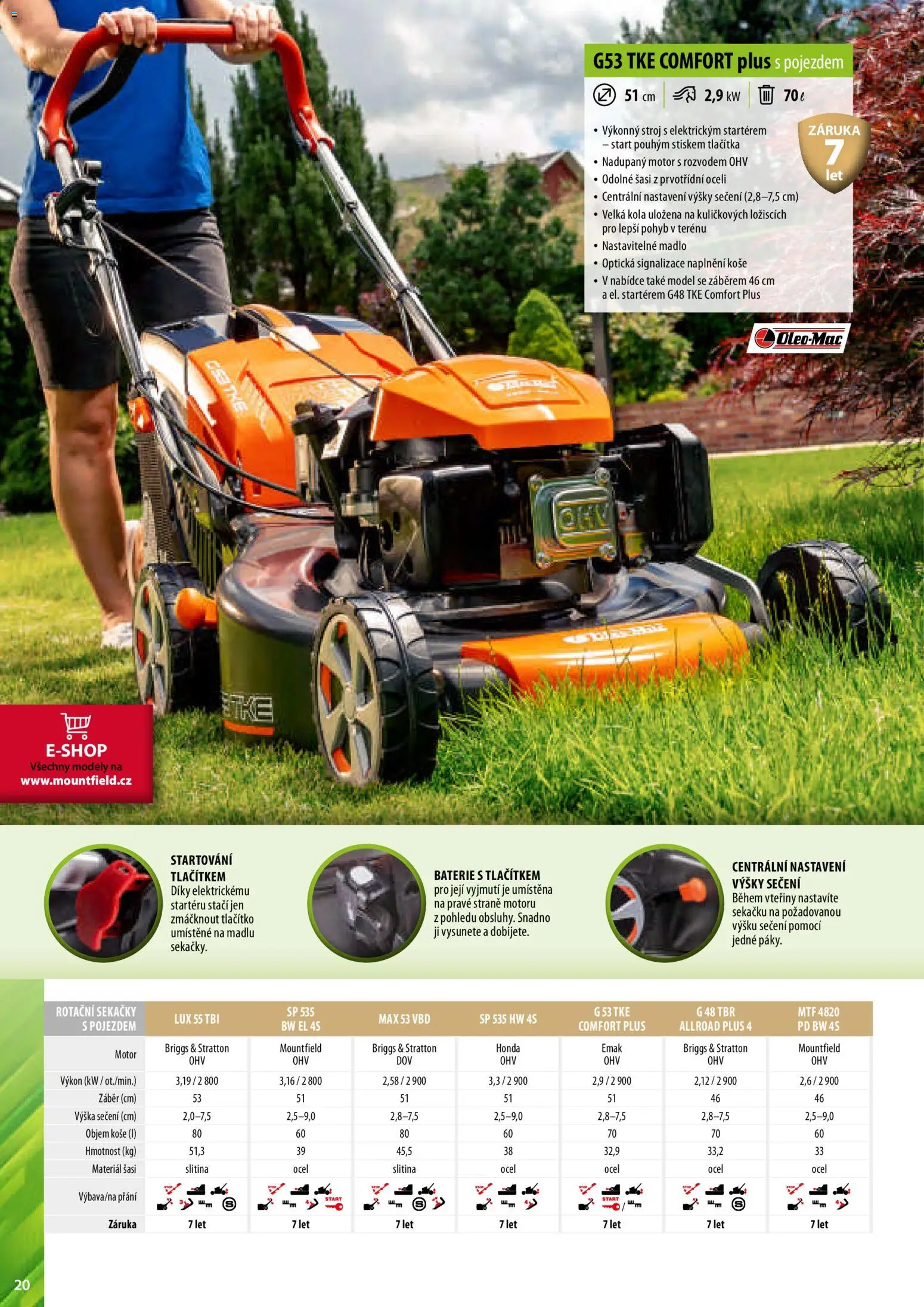 Mountfield katalog od 02.04.2026 | Strana: 20 | Produkty: Madlo, Modely, Baterie, Kola
