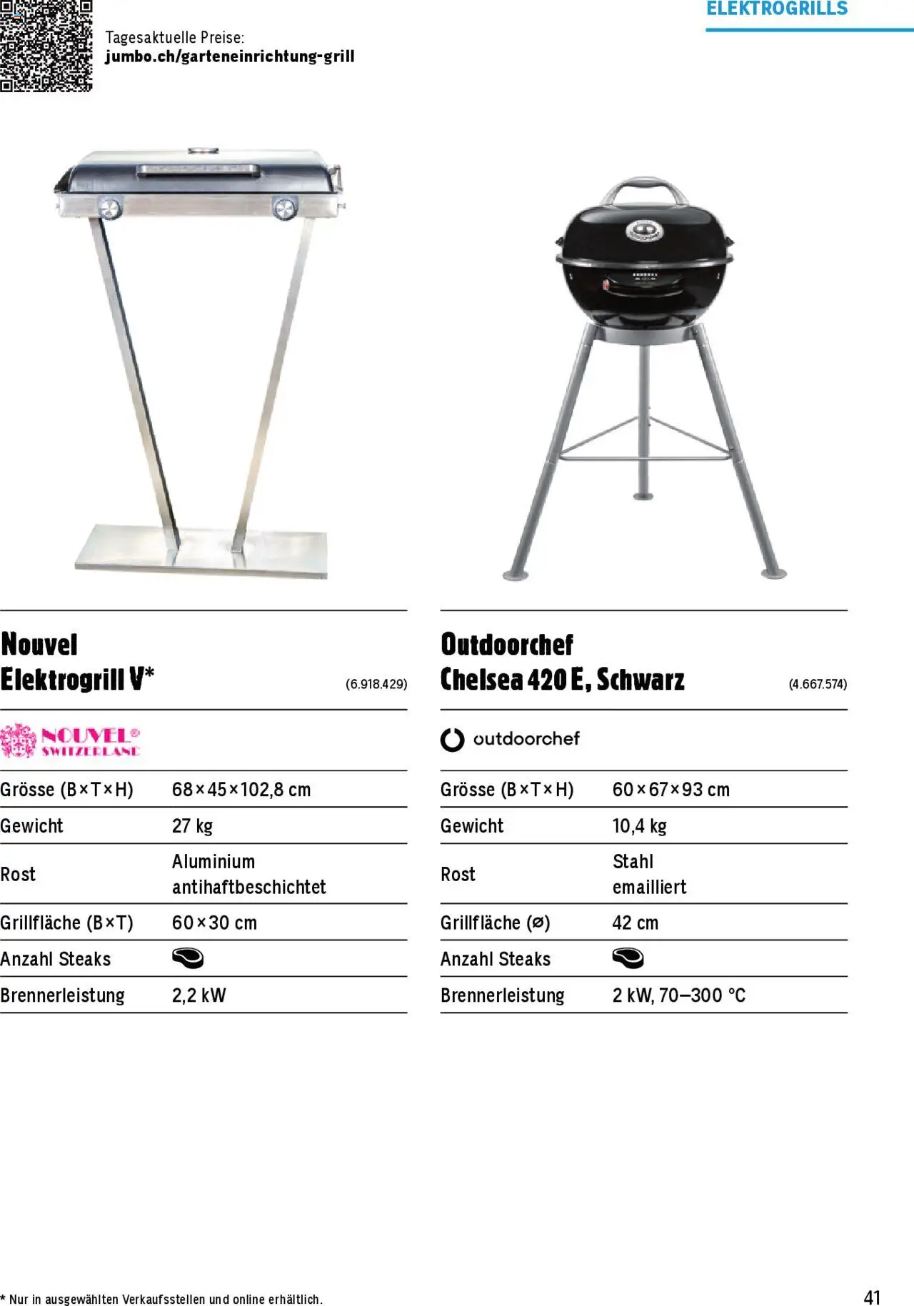 Jumbo Aktionen Grosse Grillbroschüre 2025 ab 21.02.2025 | Seite: 41 | Produkte: Gewicht