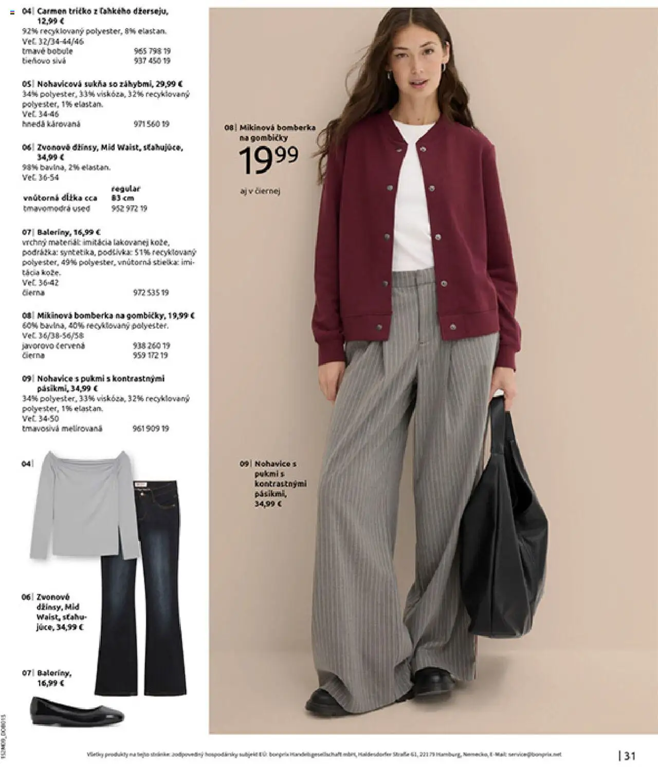 Nové Bonprix akcie – leták je platný od 14.10.2025 | Strana: 33 | Produkty: Tričko, Nohavice