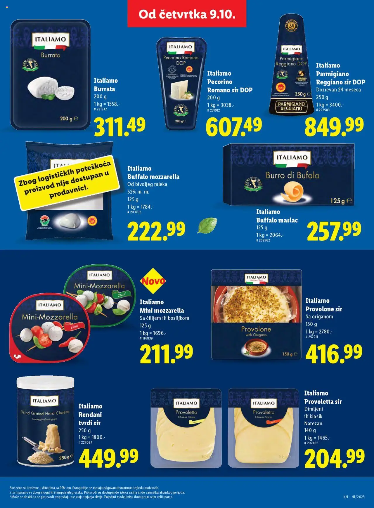 Lidl katalog - važi od 09.10.2025 | Strana: 35 | Proizvode: Maslac, Burrata, Sir, Mozzarella