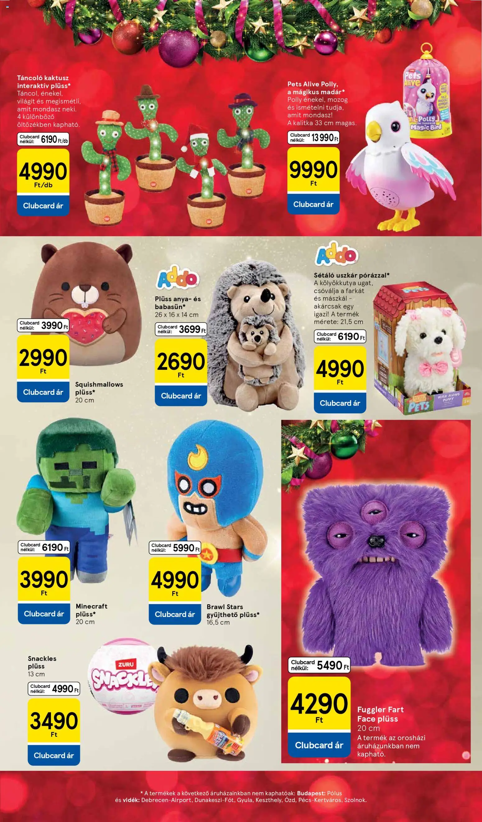 Tesco akciós ujság - amely érvényes a következő dátumtól: 29.10.2025 | Oldal: 23 | Termékek: Plüss