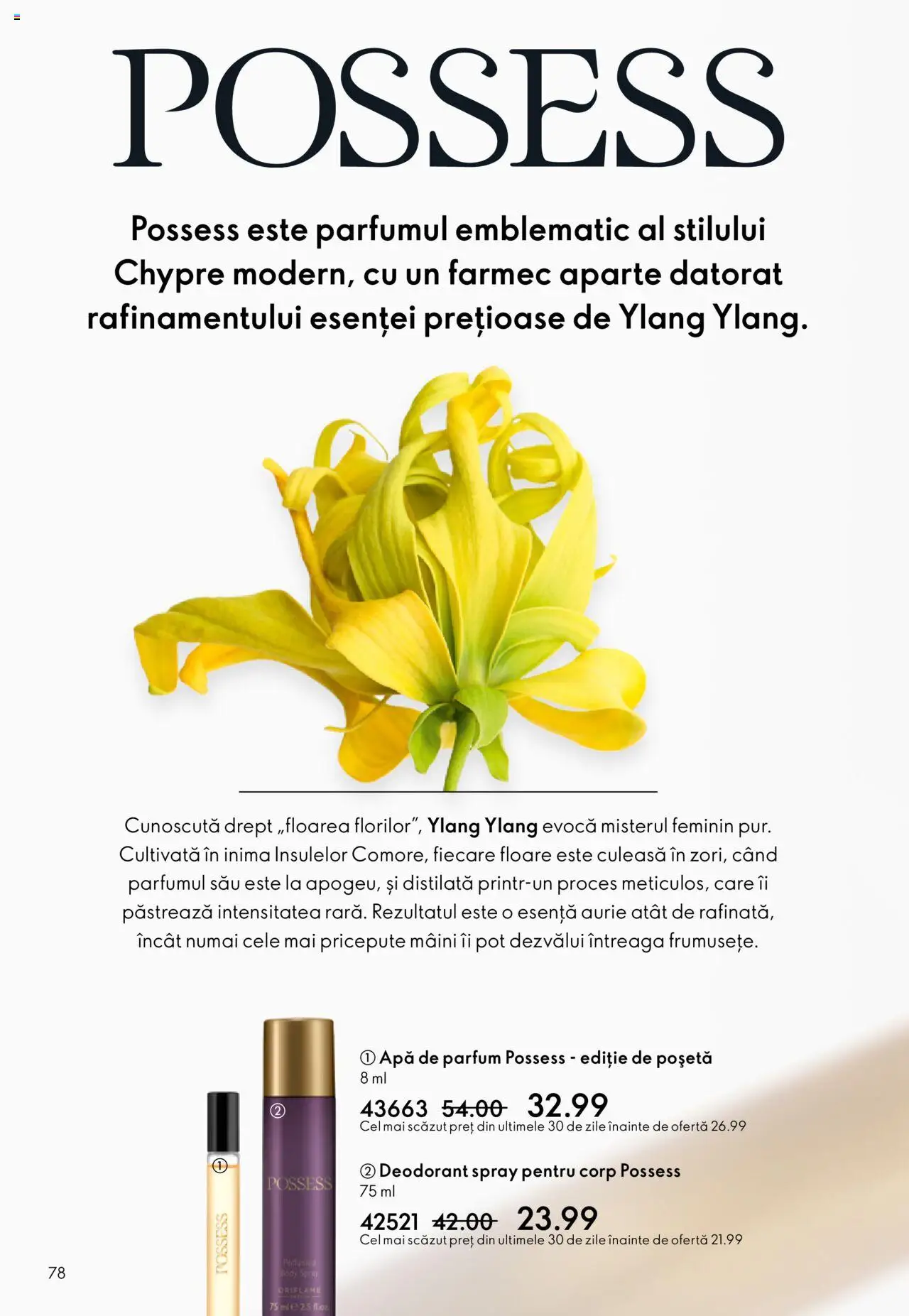 Oriflame catalog 13 2025 – valabil de la 10.09.2025 | Pagină: 78 | Produse: Apă de parfum, Parfum, Deodorant, Apă