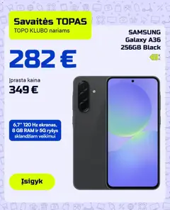 TOPOcentras leidinys galioja nuo 17.03.2026