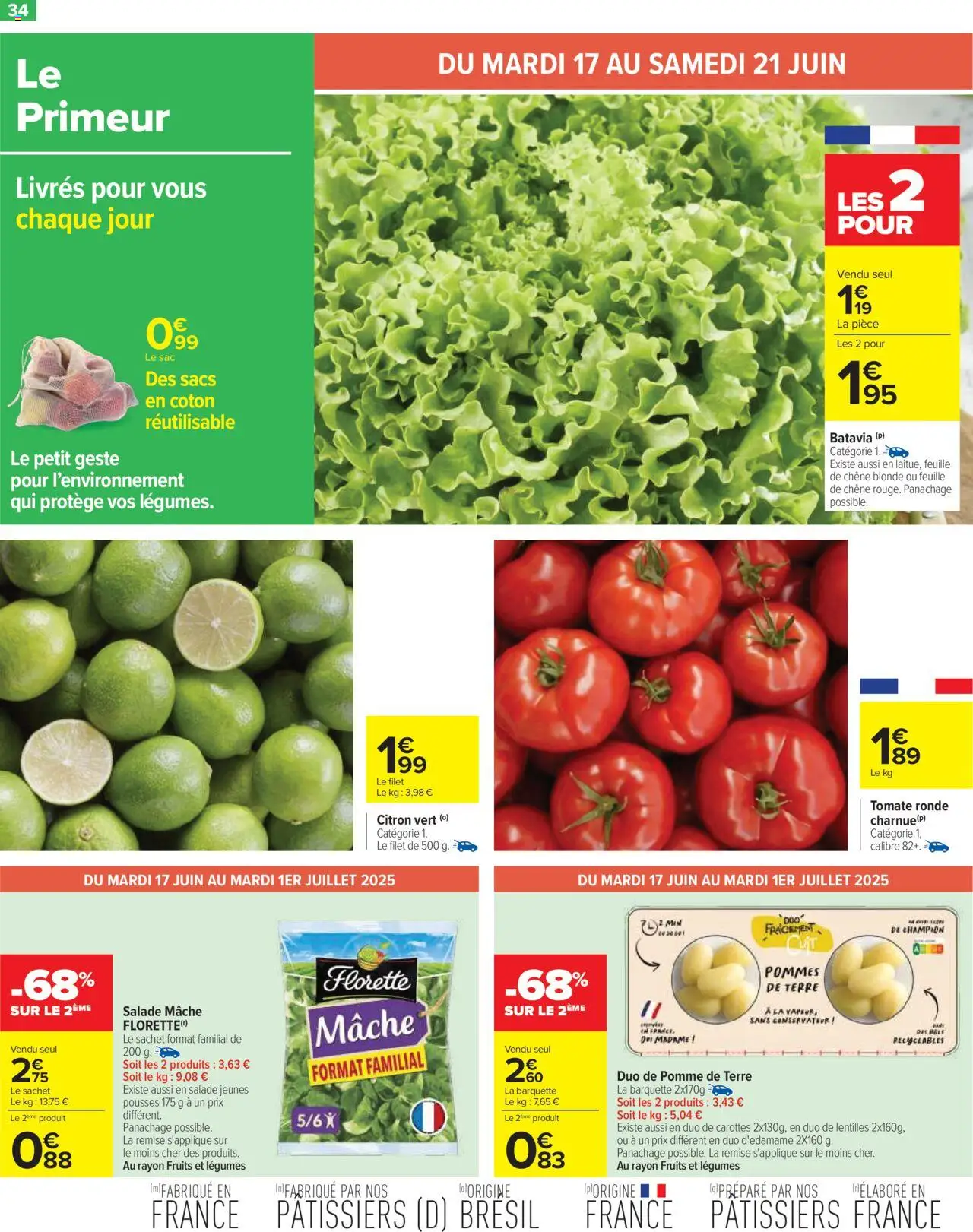  | Page: 36 | Produits: Salade, Citron vert, Edamame, Thé