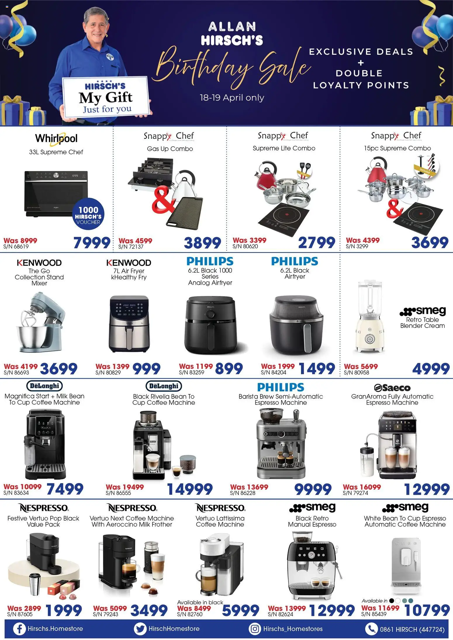 New Hirsch's catalogue – valid from 18.04.2026 | Page: 2 | Products: Mixer, Fryer, Blender, Cream