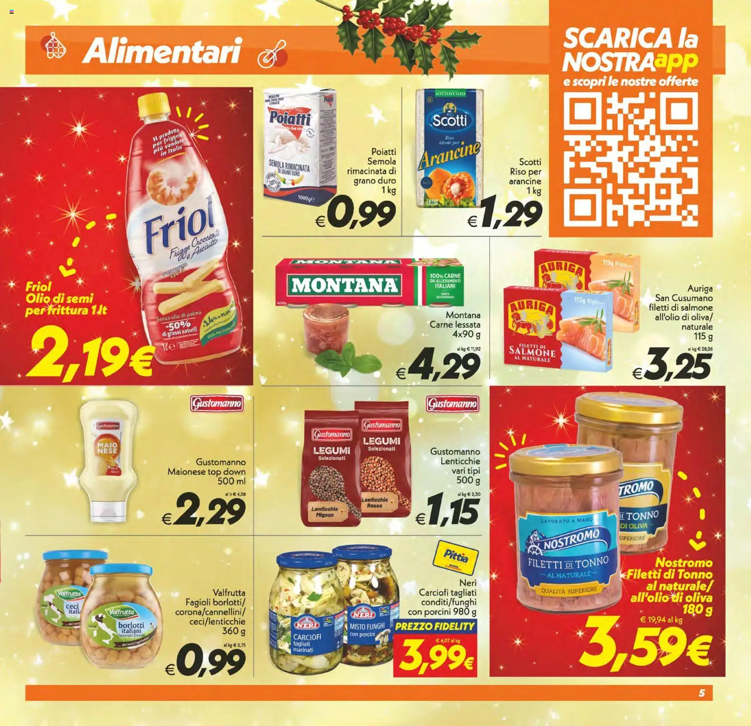 Volantino SuperConveniente del 05.12.2025 | Pagina: 5 | Prodotti: Riso, Ceci, Lenticchie, Funghi