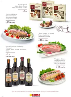 Anteprima del volantino Conad Sapori Natale Lombardia catalogo valido a partire dal 01.12.2025 | Pagina: 22 | Prodotti: Birra, Pollo, Lima, Funghi