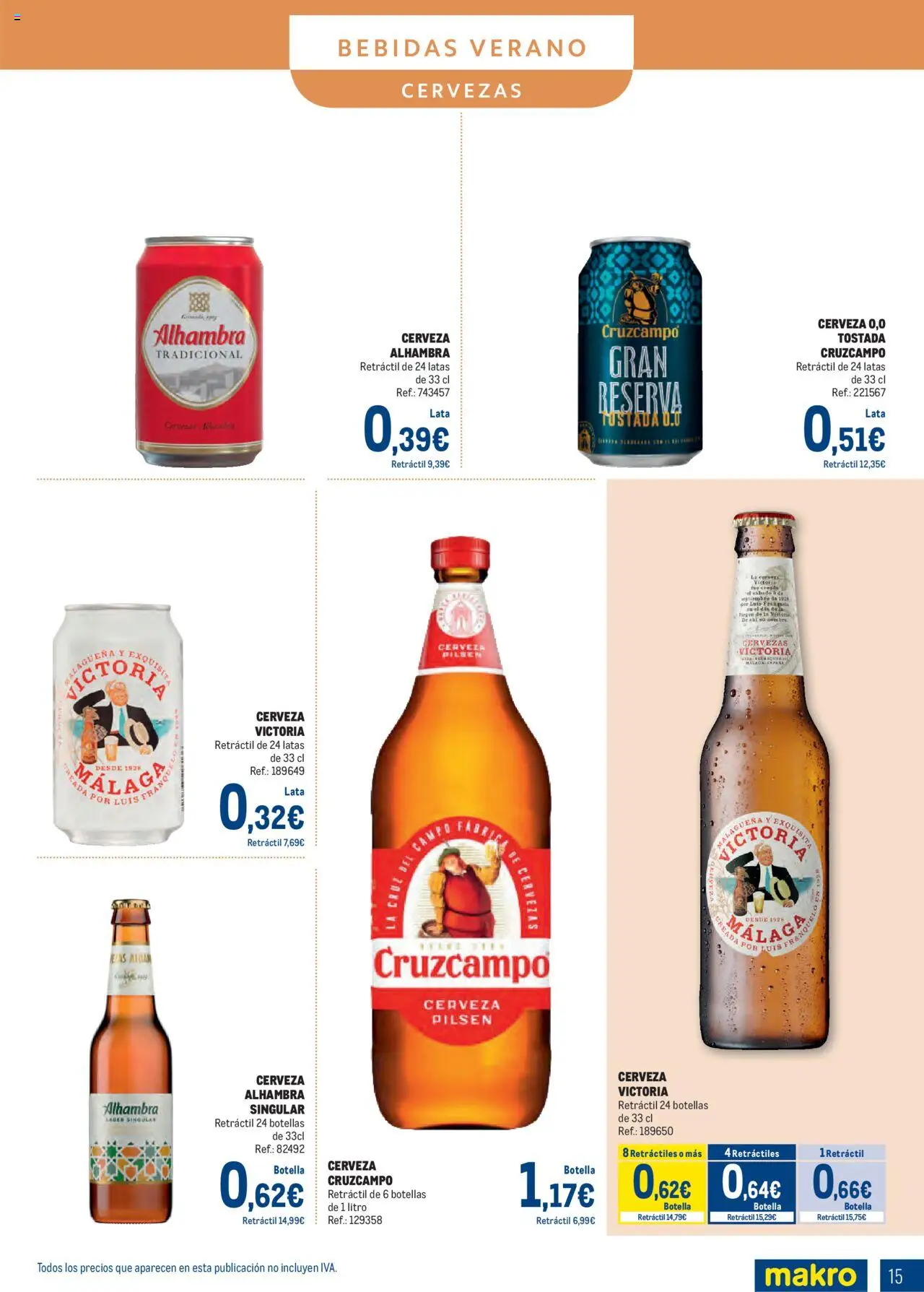 Makro - Bebidas Especial Verano Sur │ válido desde el 04.08.2025 | Página: 15 | Productos: Cerveza