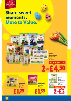 Preview of Lidl - Easter valid from 19.03.2026 | Page: 18 | Products: Marshmallows, Milk, Chocolate, Carrot