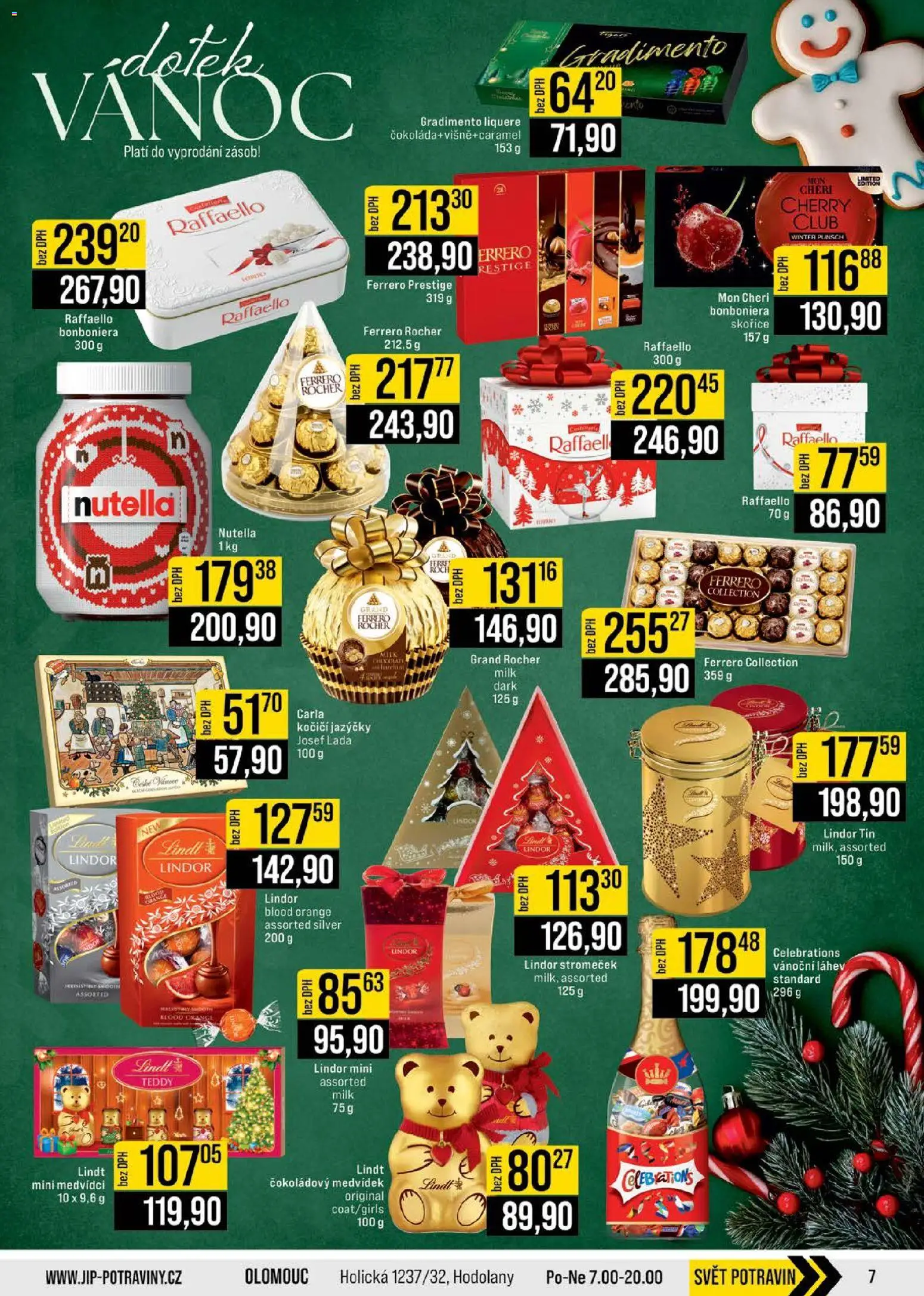 Jip leták - Cash & Carry od 26.11.2025 | Strana: 7 | Produkty: Ferrero Rocher, Bonboniéra, Láhev, Nutella