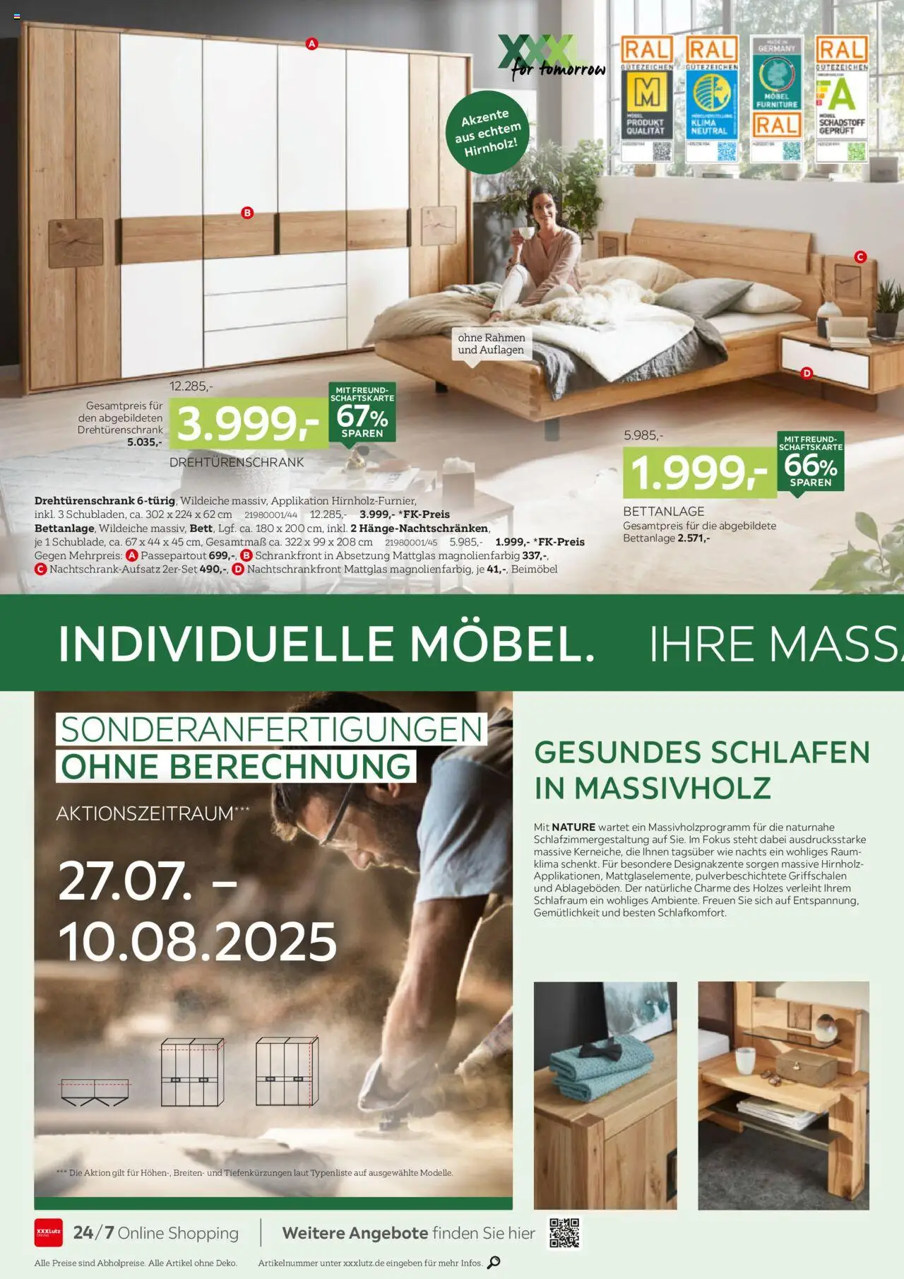 XXXL Lutz Schlafen Spezial - gültig ab dem 28.07.2025 | Seite: 4 | Produkte: Drehtürenschrank