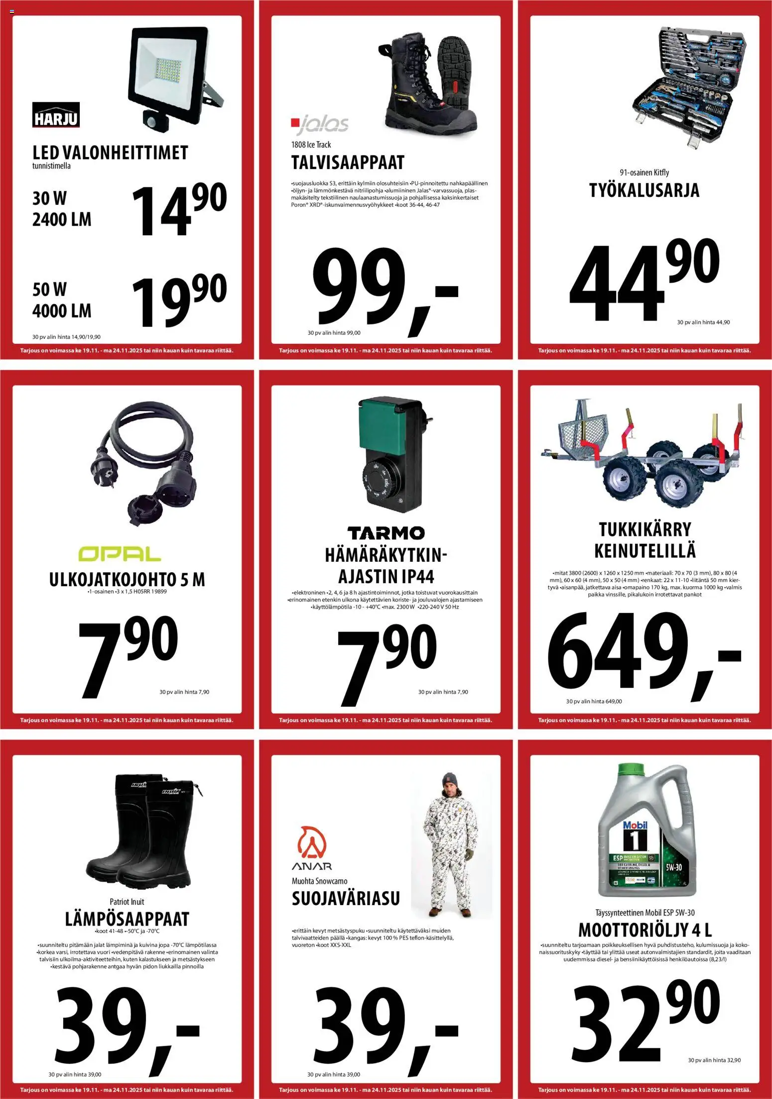 Tuuri tarjoukset – voimassa 19.11.2025 alkaen | Sivu: 26 | Tuotteet: Moottoriöljy