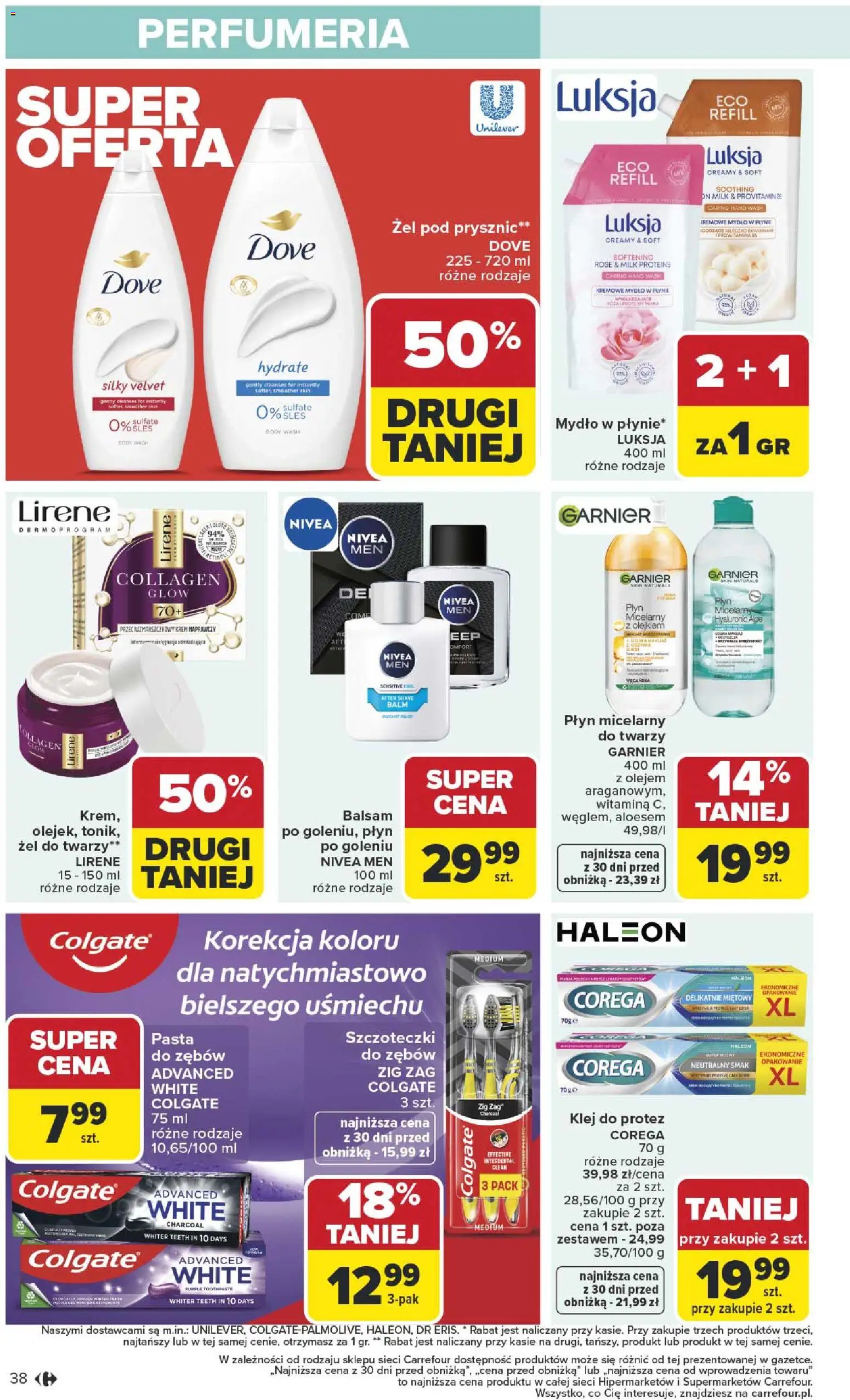 Carrefour Gazetka od 12.01.2026 | Strona: 40 | Produkty: Mydło w płynie, Body, Żel pod prysznic, Krem