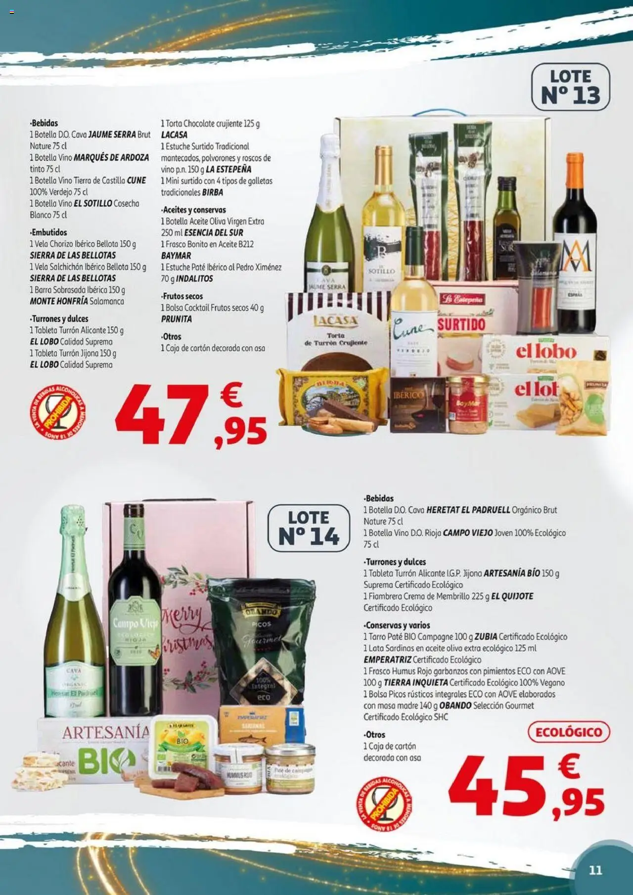 Alcampo - Nacional │ válido desde el 06.11.2025 | Página: 11 | Productos: Fiambrera, Tableta, Bolsa, Sobrasada