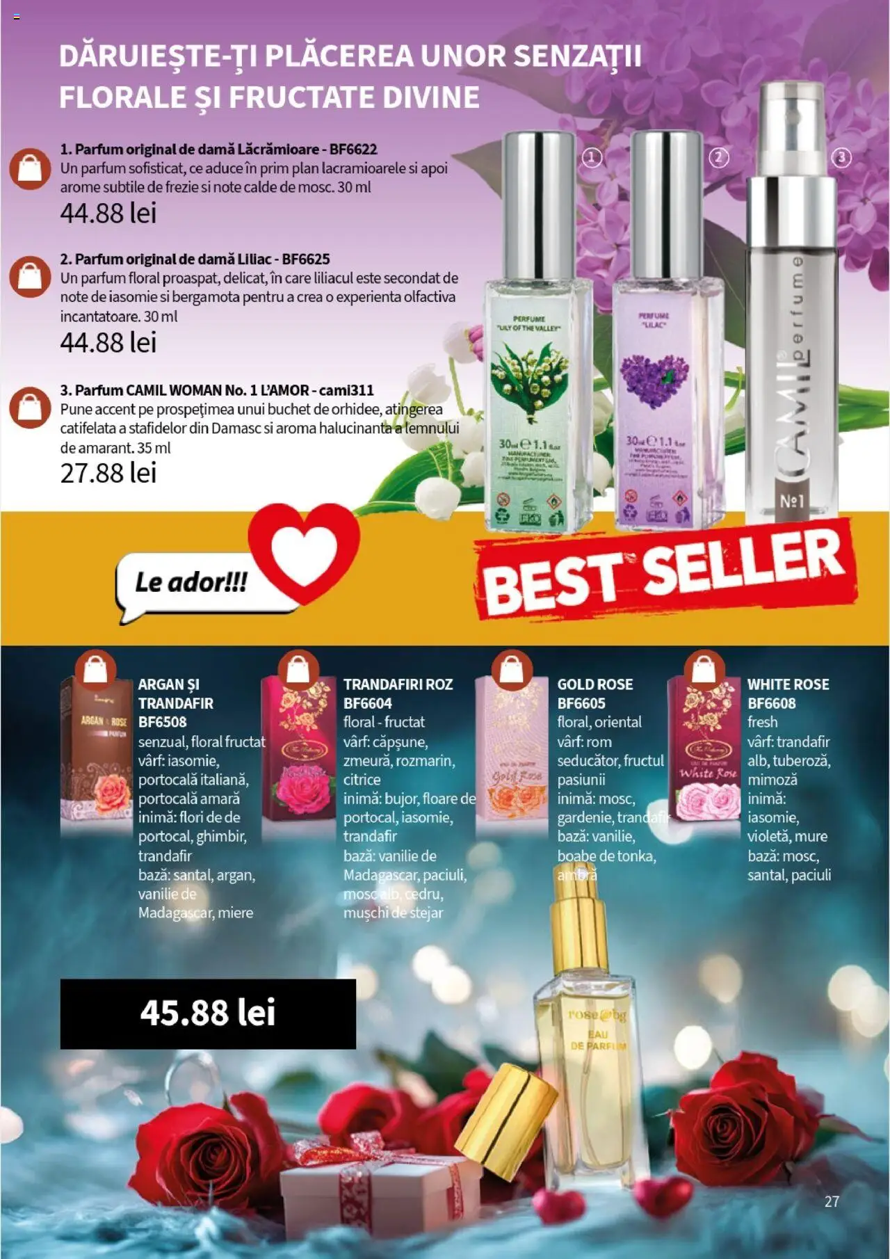 Noul catalog Lady’s – valabil de la 25.09.2025 | Pagină: 29 | Produse: Trandafir, Parfum, Rom
