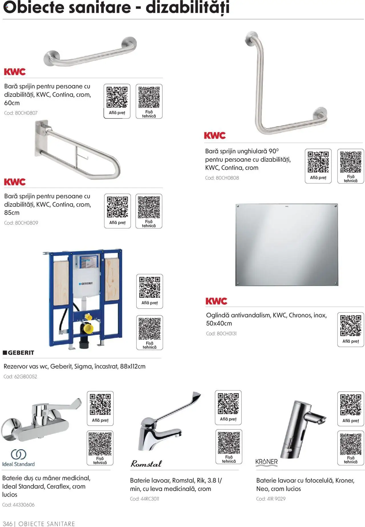 Catalog Romstal – valabil de la 25.11.2024 | Pagină: 346 | Produse: Mâner, Lavoar, Baterie, Oglindă