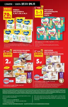 Pogląd oferty "WSZYSTKIE PIELUCHOMAJTKI PAMPERS PANTS, Pieluchomajtki Pampers Pants" - ważna od 27.11.2025 | Strona: 92 | Produkty: Karta, Napoje, Pieluchomajtki, Mleko