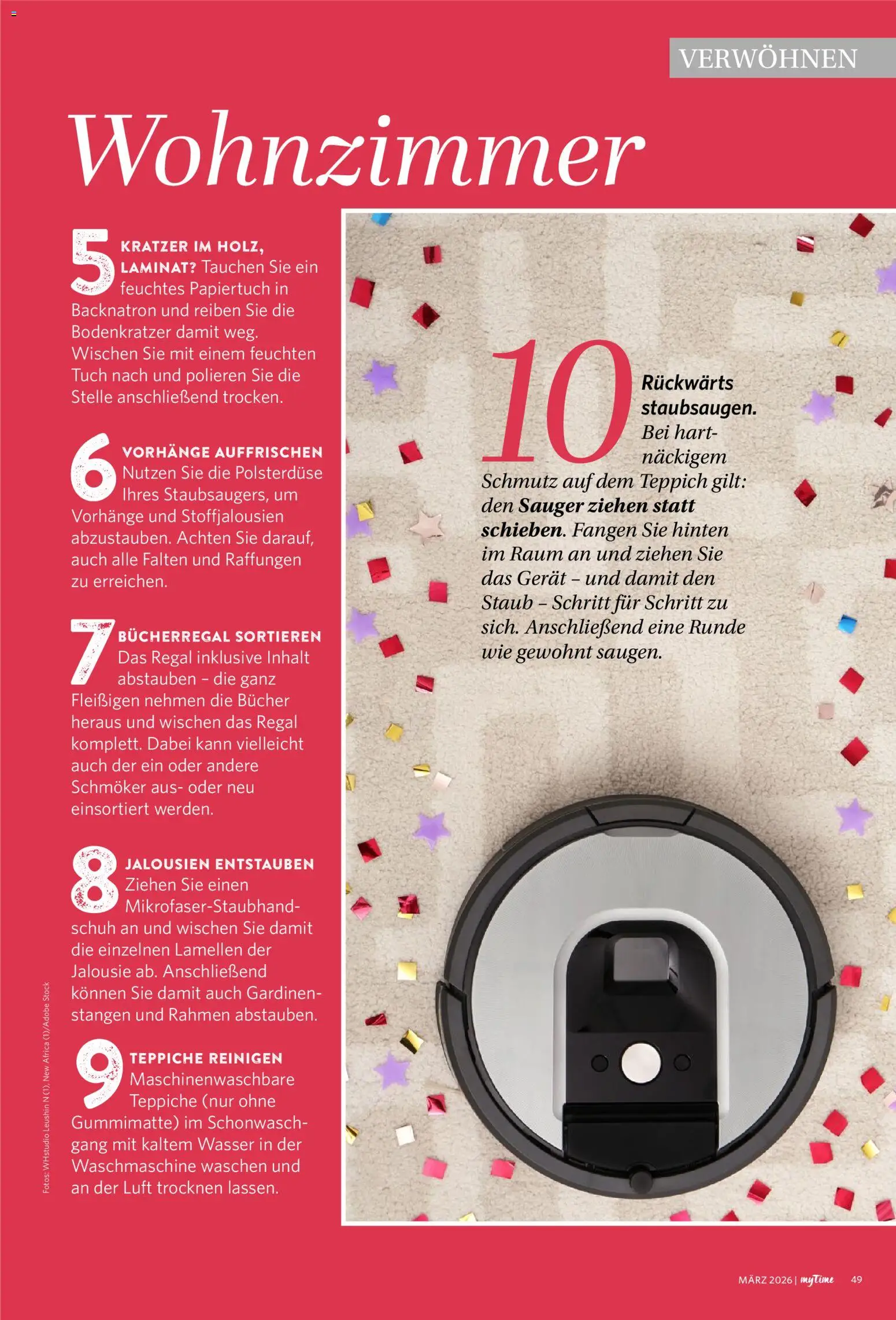 Combi myTime März 2026 – gültig ab 01.03.2026 | Seite: 49 | Produkte: Bücherregal, Teppich, Waschmaschine, Wasser