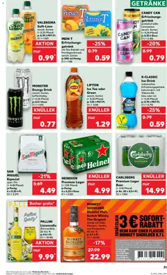 Kaufland prospekt Leipzig	 - gültig ab dem 07.08.2025 | Seite: 31 | Produkte: Pils, Heineken, Monster, Zitronen